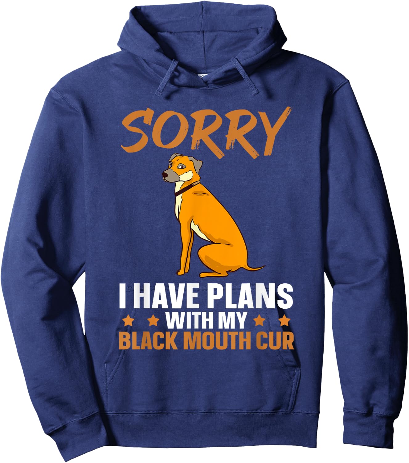 Black Mouth Cur Dog Puppies Owner Training Hoodie - Hoodie | Navy