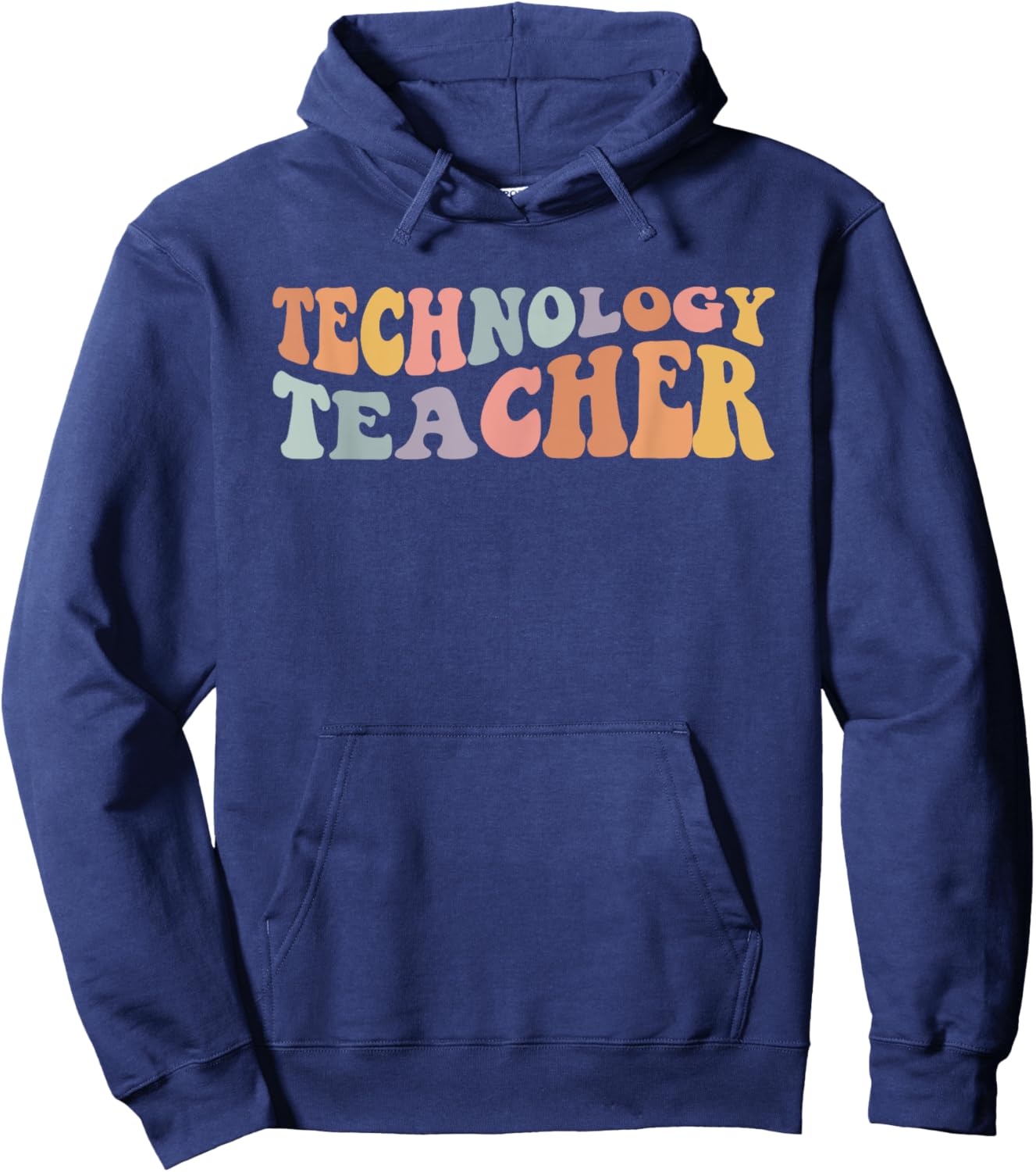 Retro Technology Teacher Shirt, Tech Teacher Men Women Hoodie - Hoodie | Navy