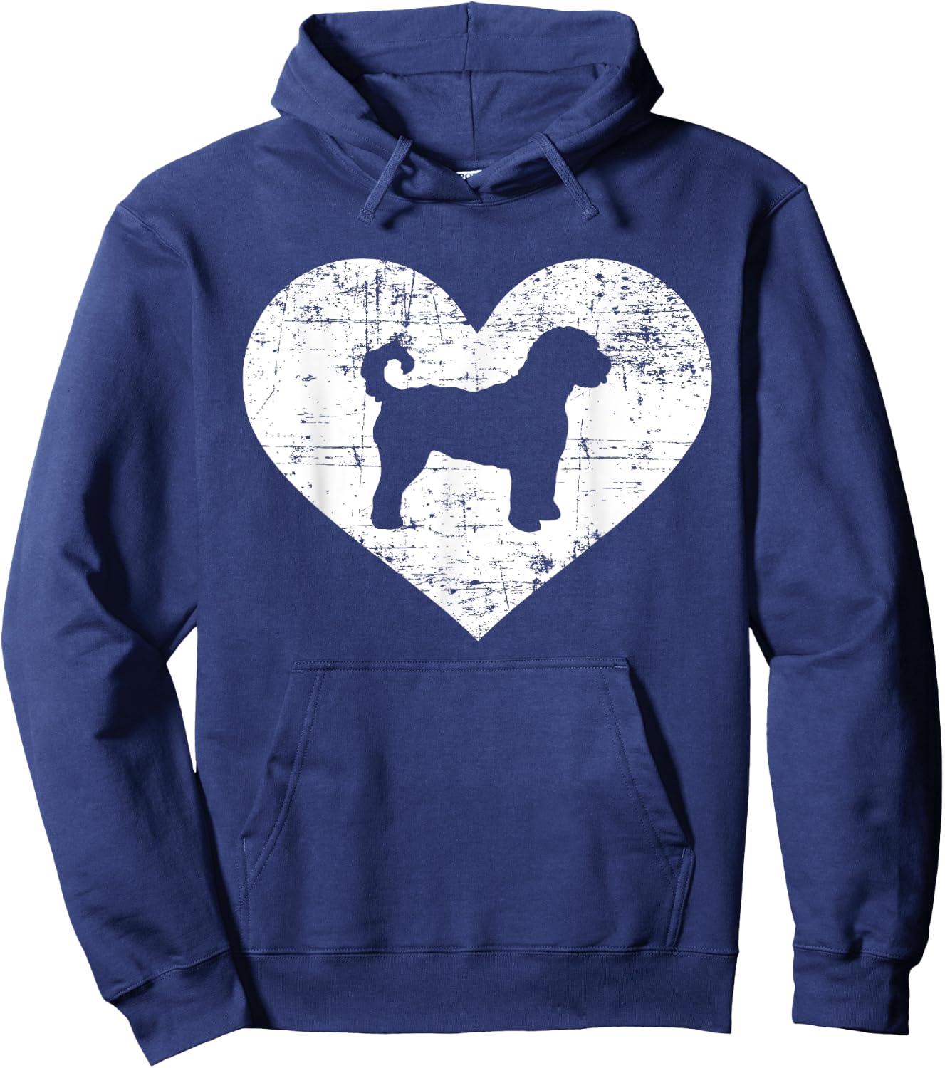 Labradoodle heart Hoodie - Hoodie | Navy