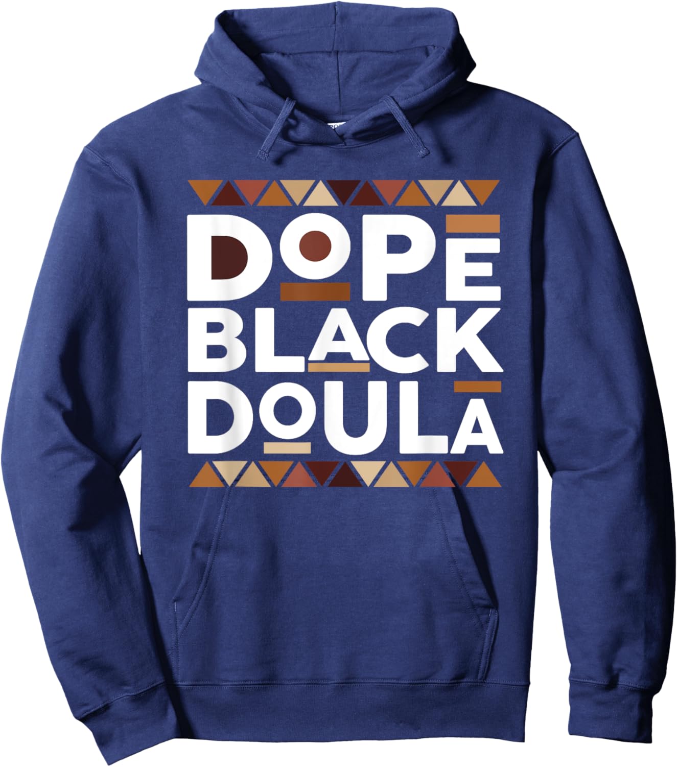 Dope Black Doula Black History Melanin Black Doula Midwife Hoodie - Hoodie | Navy