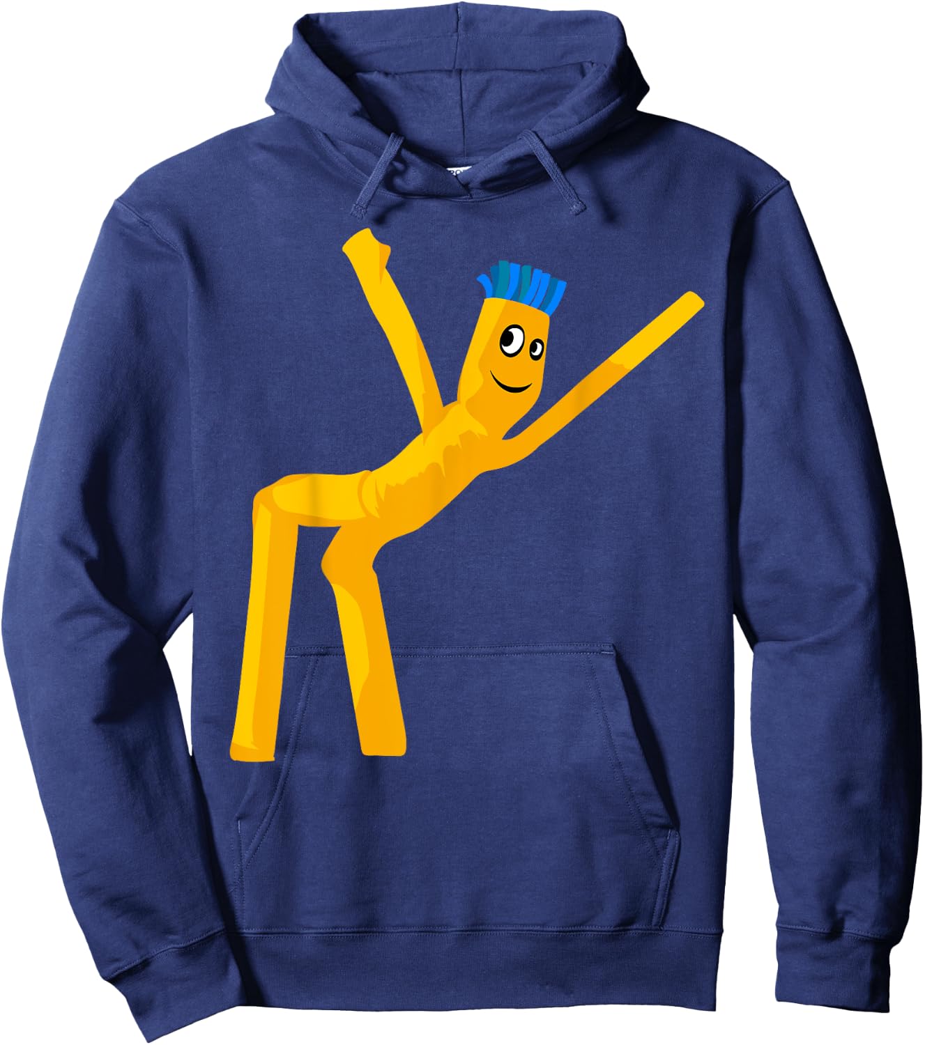 Wacky Wavy Inflatable Tubeman Dancer Clothing Hoodie - Hoodie | Navy