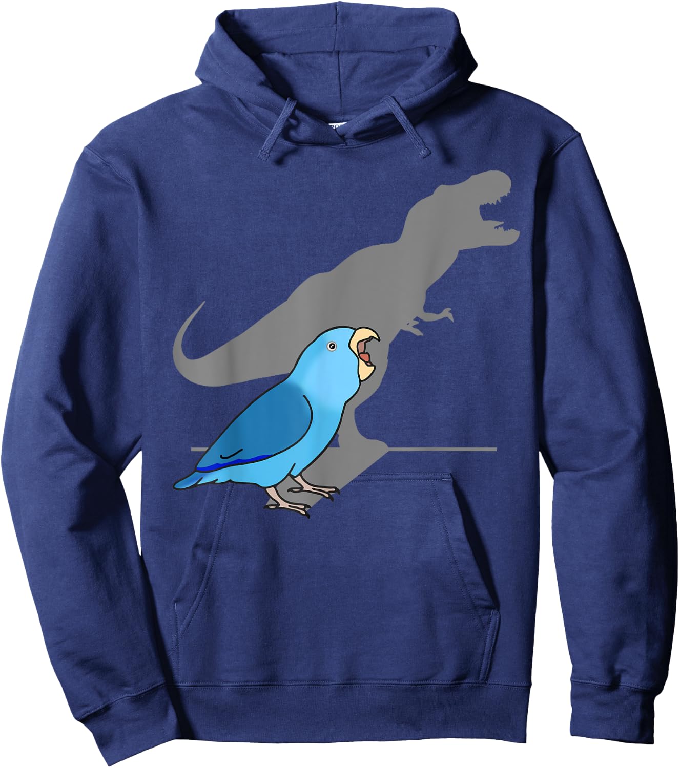 T-rex Blue Parrotlet Cute Parakeet Funny Parrot Birb memes Hoodie - Hoodie | Navy