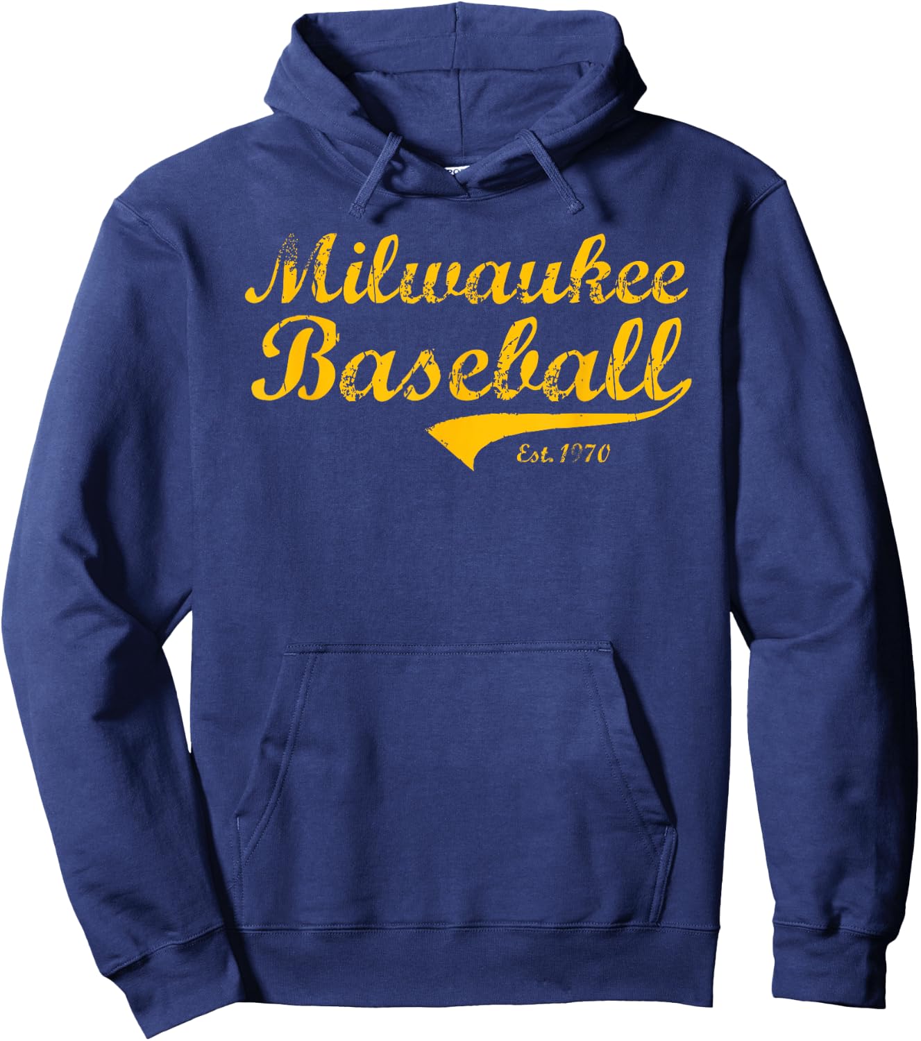 Classic Milwaukee Wisconsin Baseball Fan Retro Vintage Hoodie - Hoodie | Navy