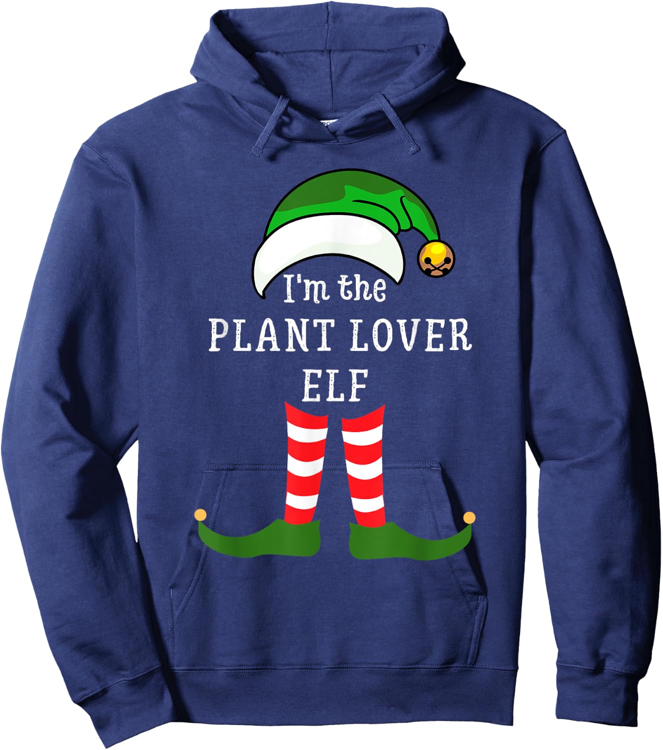I'm The Plant Lover Elf Matching Family Group Christmas Hoodie - Hoodie | Navy