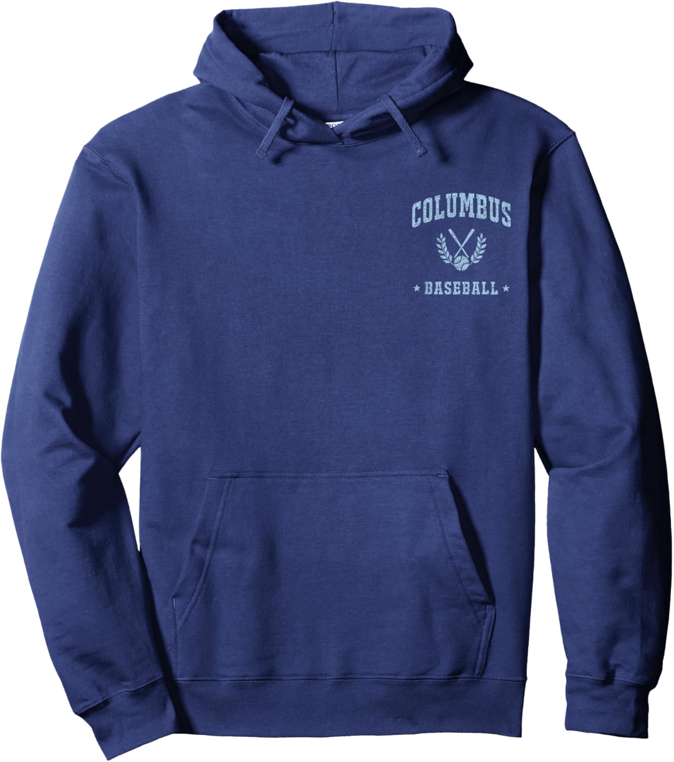 Columbus Baseball Vintage Gameday Retro Baseball Lover Hoodie - Hoodie | Navy