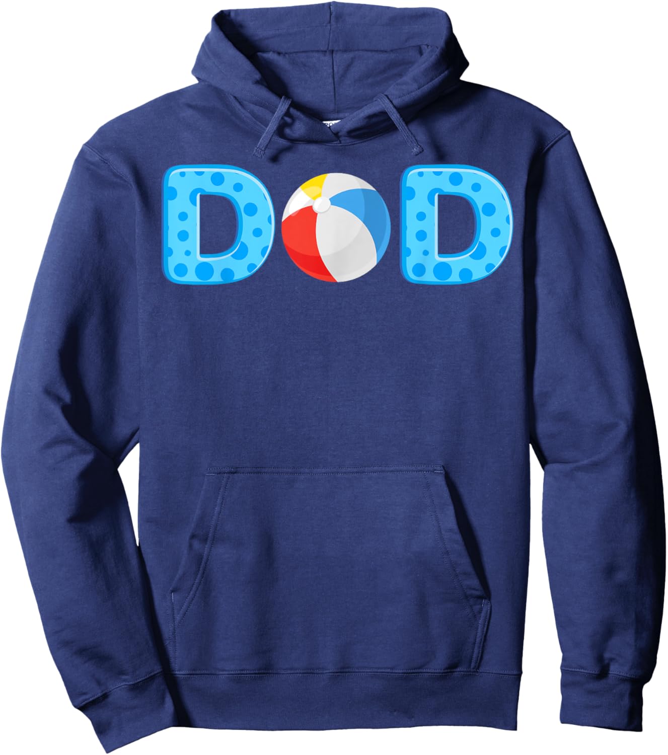 Dad Beach Ball Theme Birthday Party Pool Matching Summer Hoodie - Hoodie | Navy