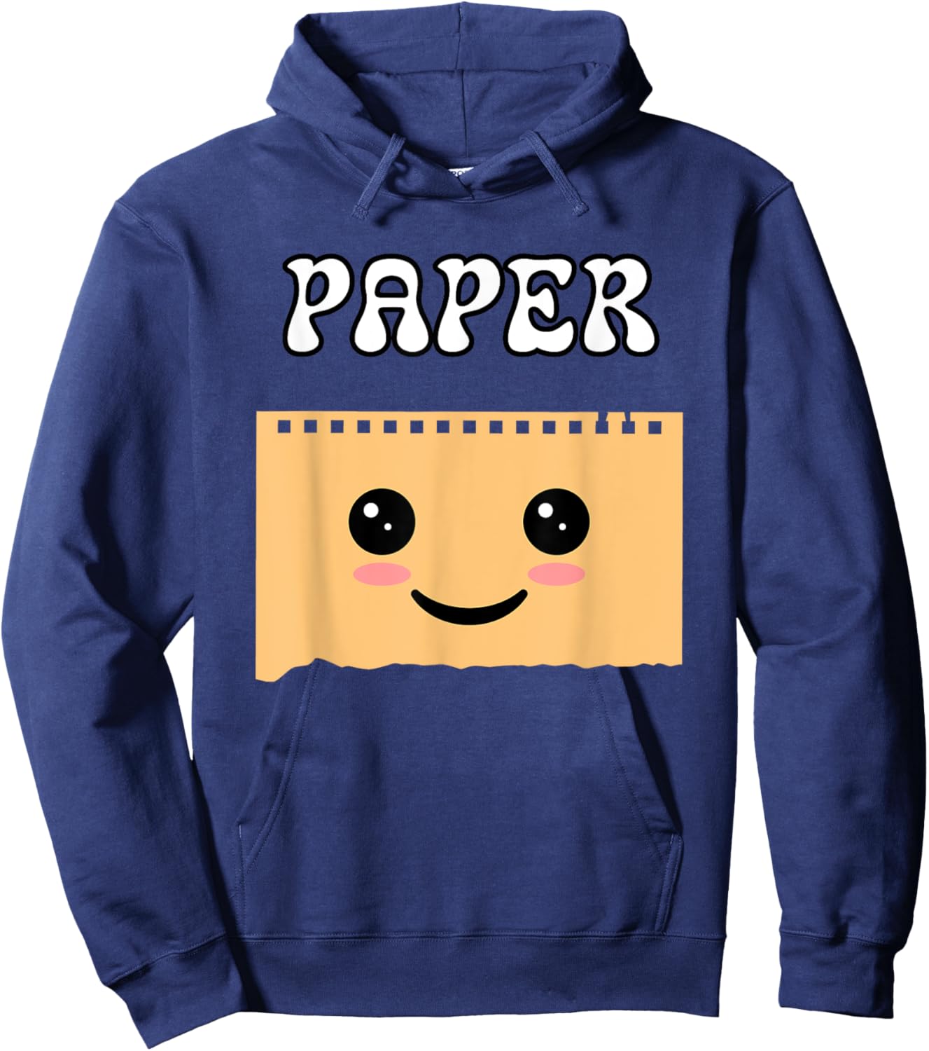 Rock Paper Scissors Funny Halloween Matching Group Costume Hoodie - Hoodie | Navy