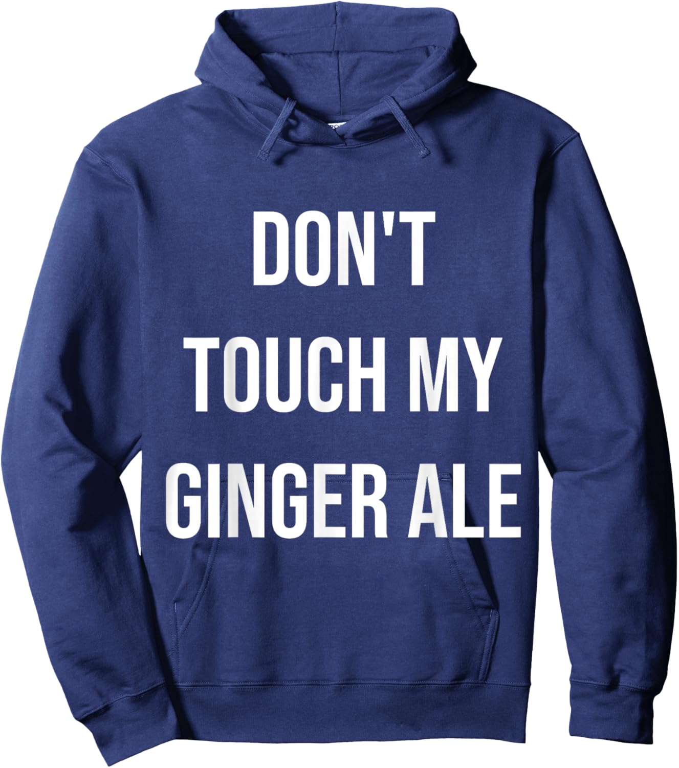 Don't Touch My Ginger Ale Funny Food Foodie Hoodie - Hoodie | Navy