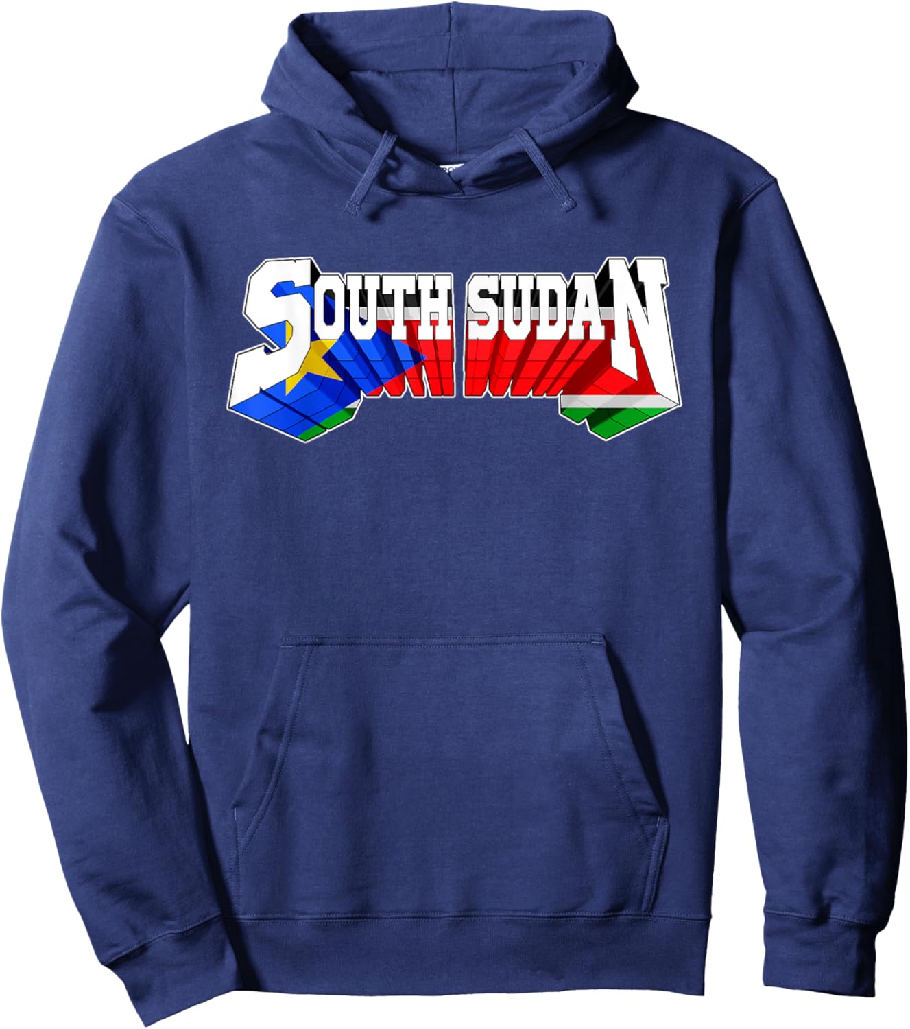 Proud South Sudan Flag South Sudanese Hoodie - Hoodie | Navy