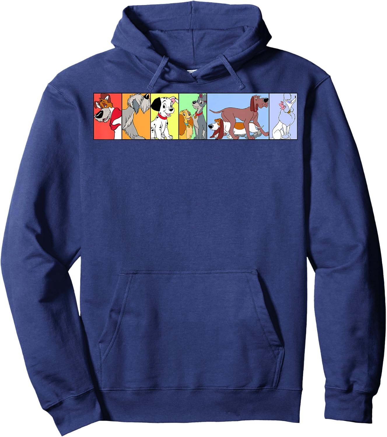 Disney Dogs Of Disney Boxed Line Up Hoodie - Hoodie | Navy
