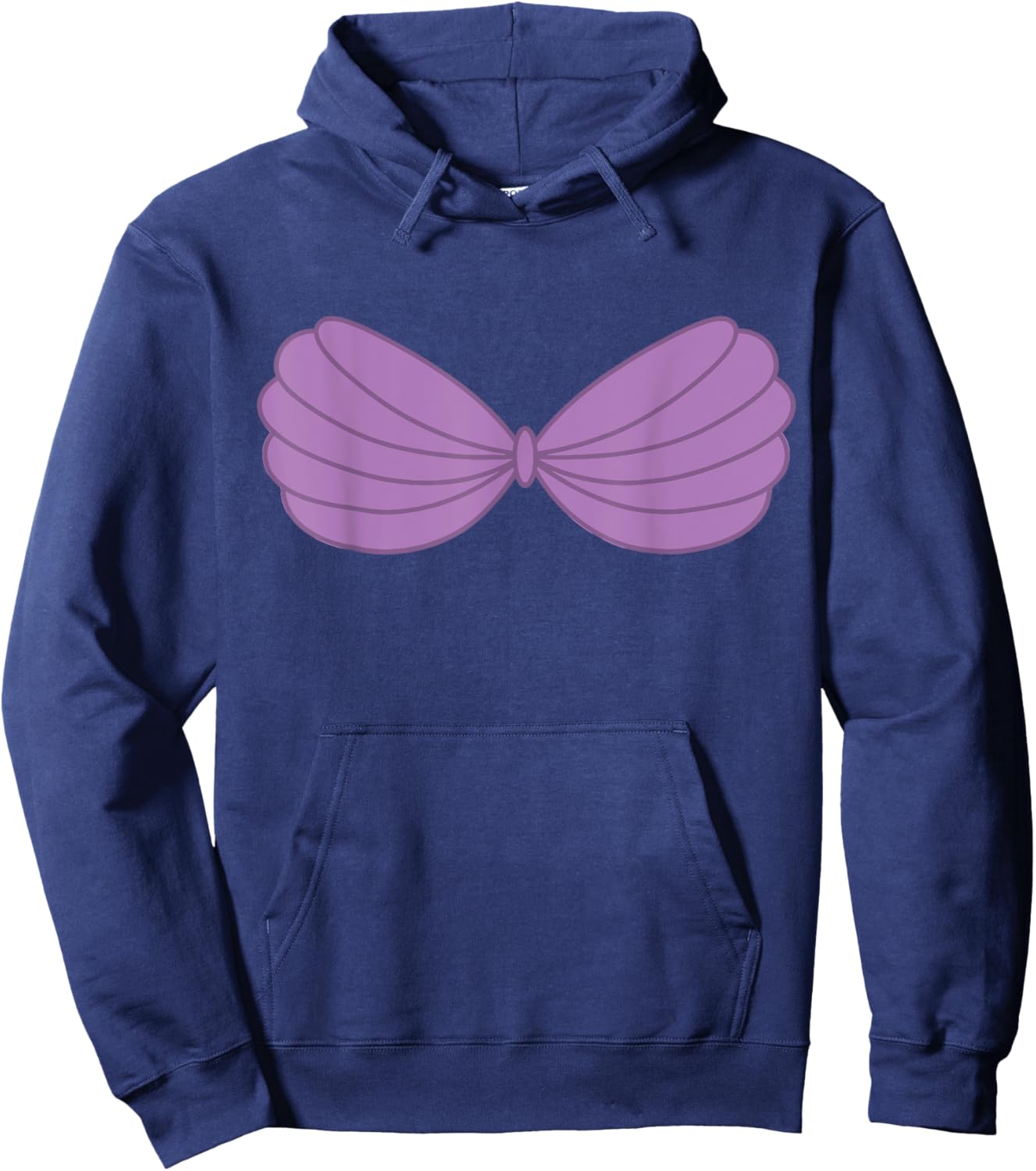 Purple Mermaid Seashell Bra Costume Hoodie - Hoodie | Navy