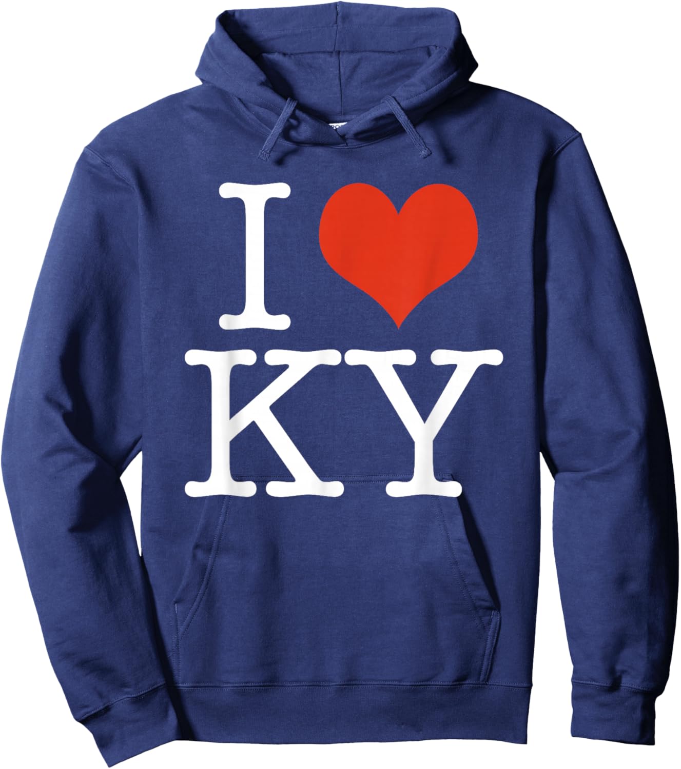 I Love KY Kentucky USA American Hoodie - Hoodie | Navy