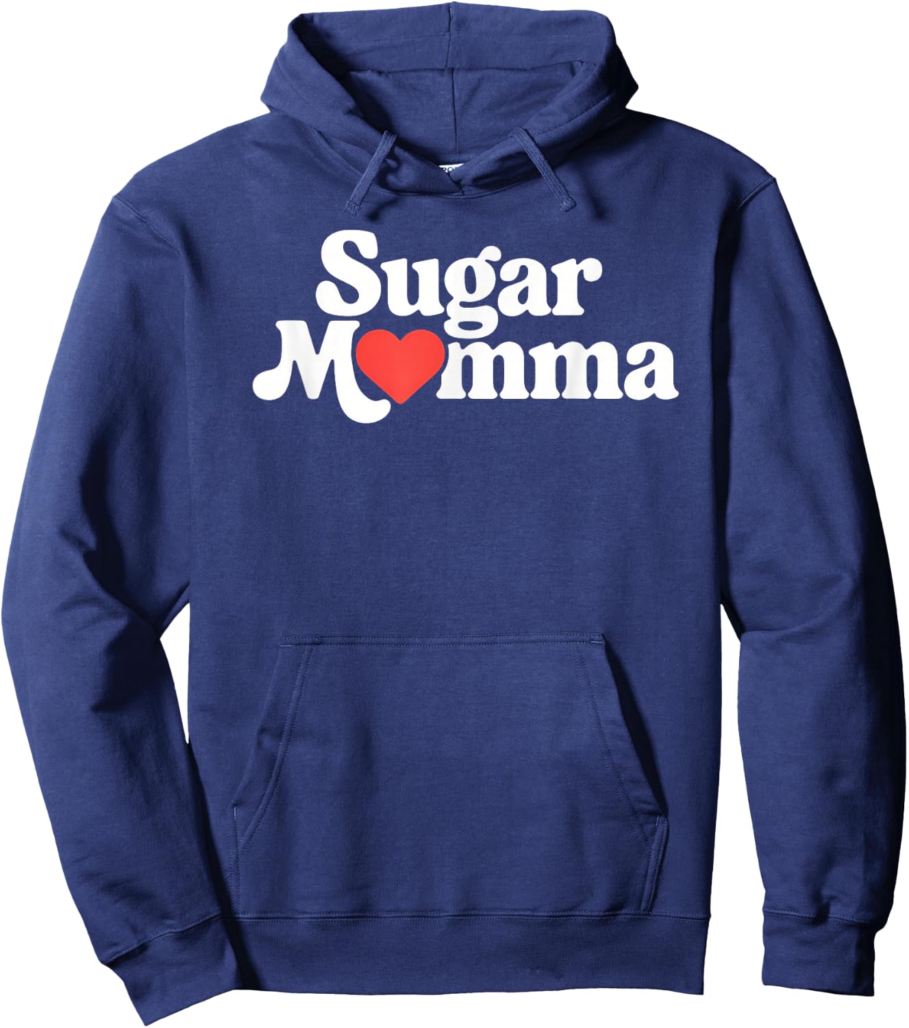 Sugar Momma Cute Heart Love Funny Playful Design Hoodie - Hoodie | Navy