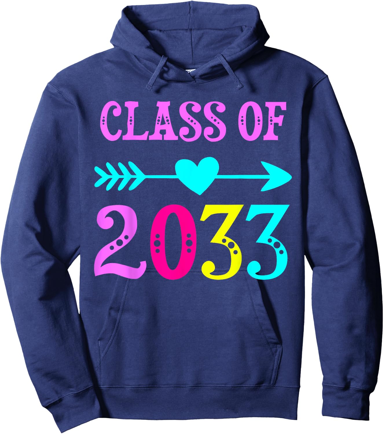 Class Of 2033 Grow With Me T Shirt For Teachers Students Women Kids Hoodie - Hoodie | Navy