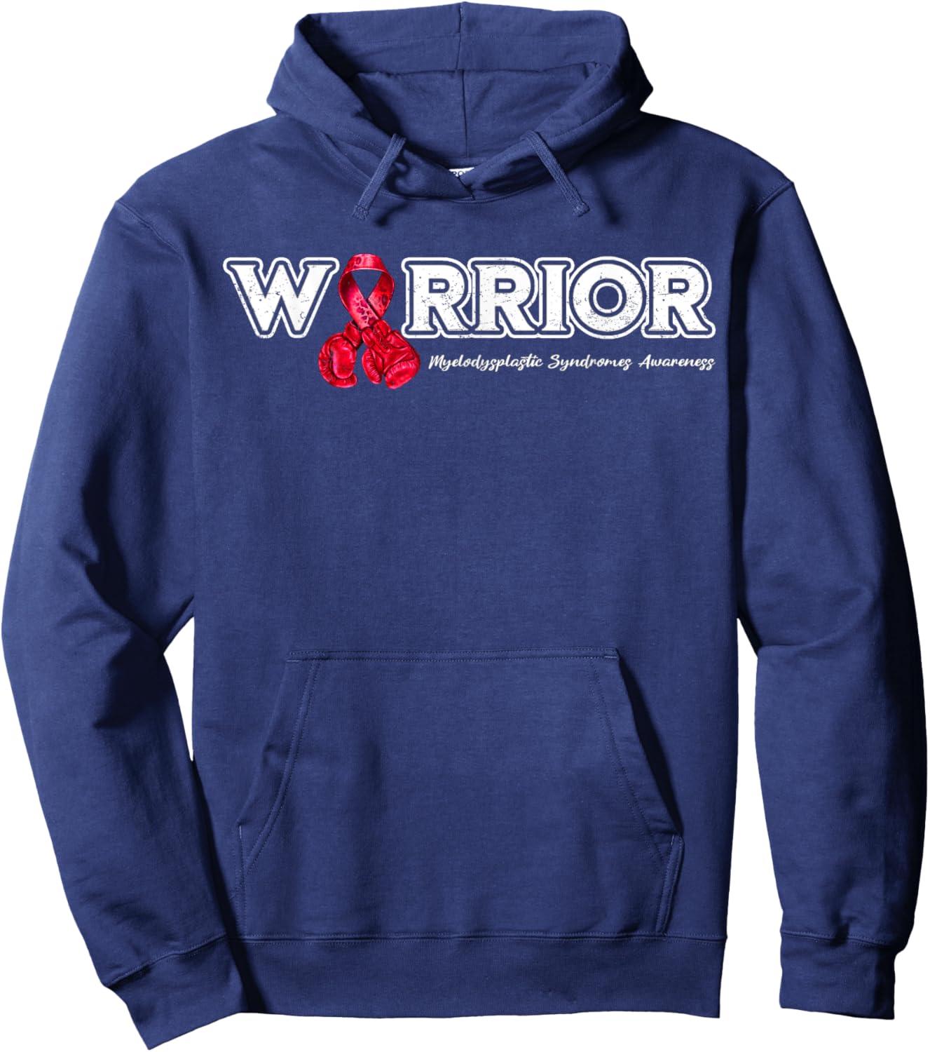 Myelodysplastic Syndrome Warrior MDS Awareness Hoodie - Hoodie | Navy