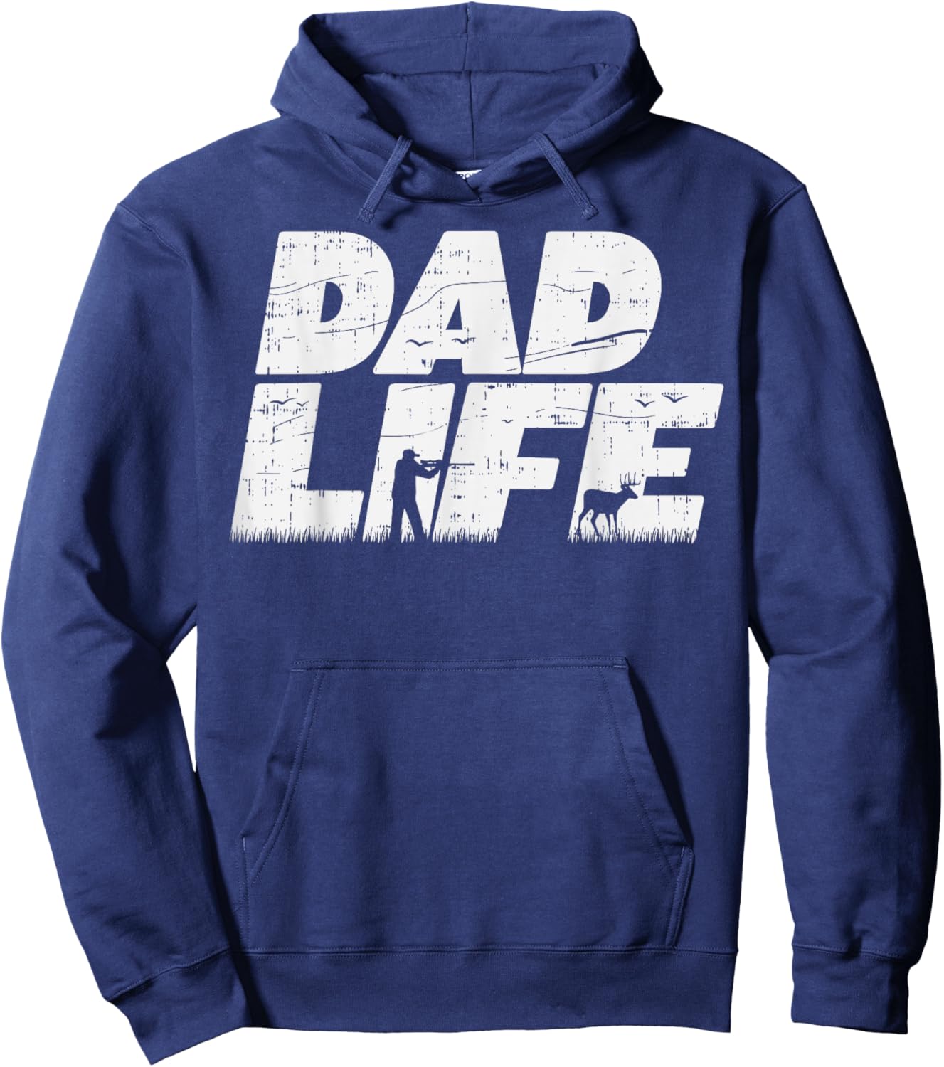 Dad Life Hunting Deer Elk Buck Gun Hunter Daddy Men Gift Hoodie - Hoodie | Navy