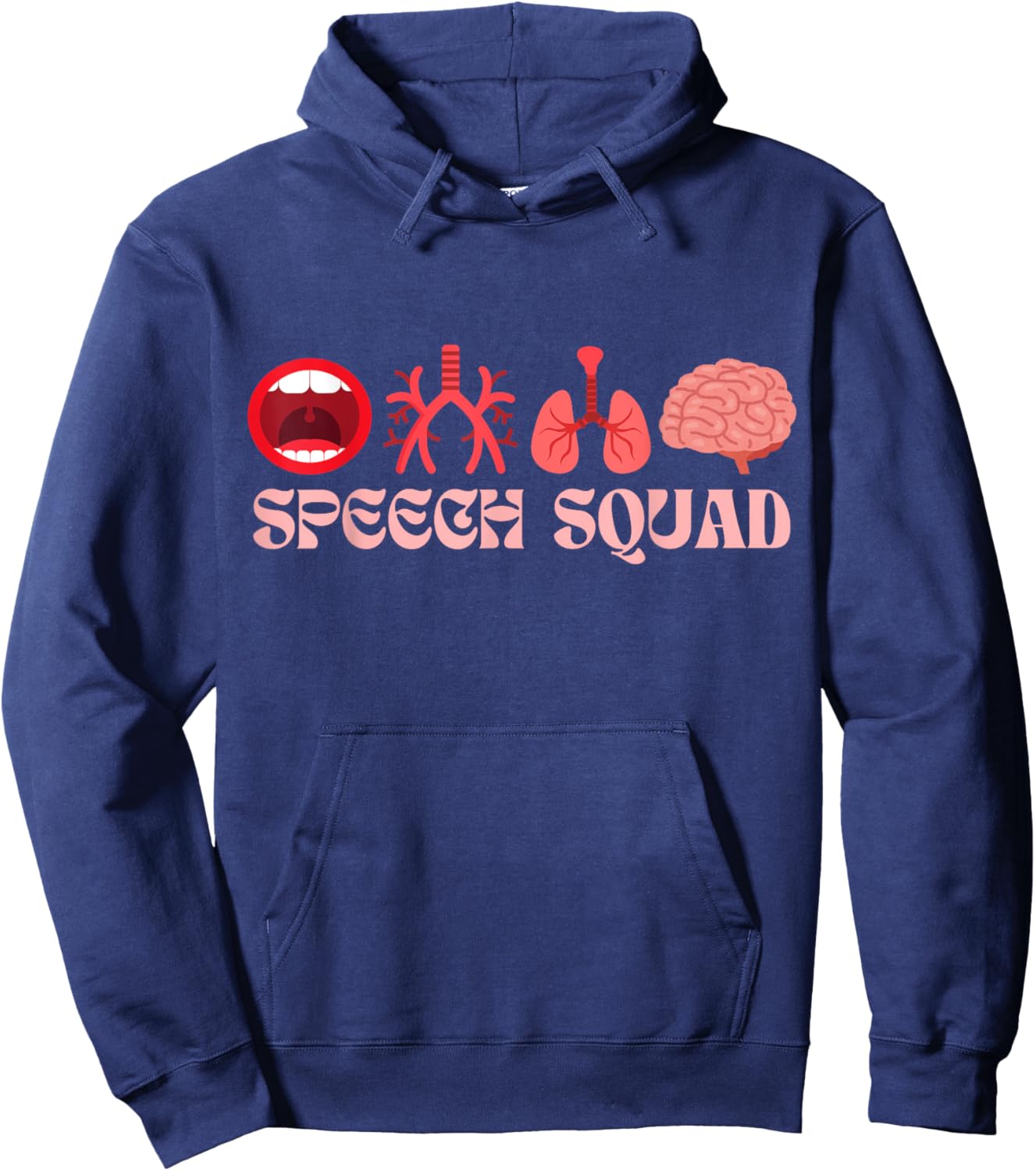 Speech Squad - SLP Speech Therapy Hoodie - Hoodie | Navy