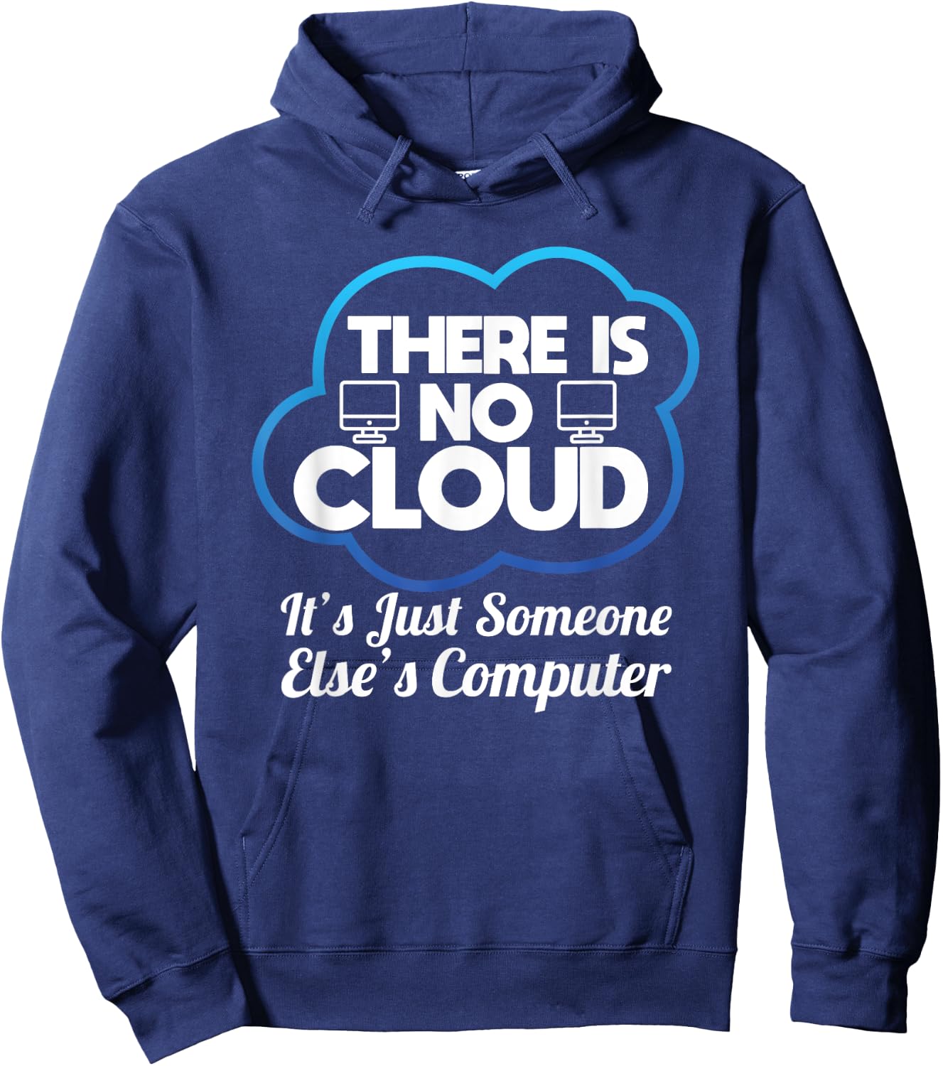 Computer Funny Cloud Computing Networking Hoodie - Hoodie | Navy