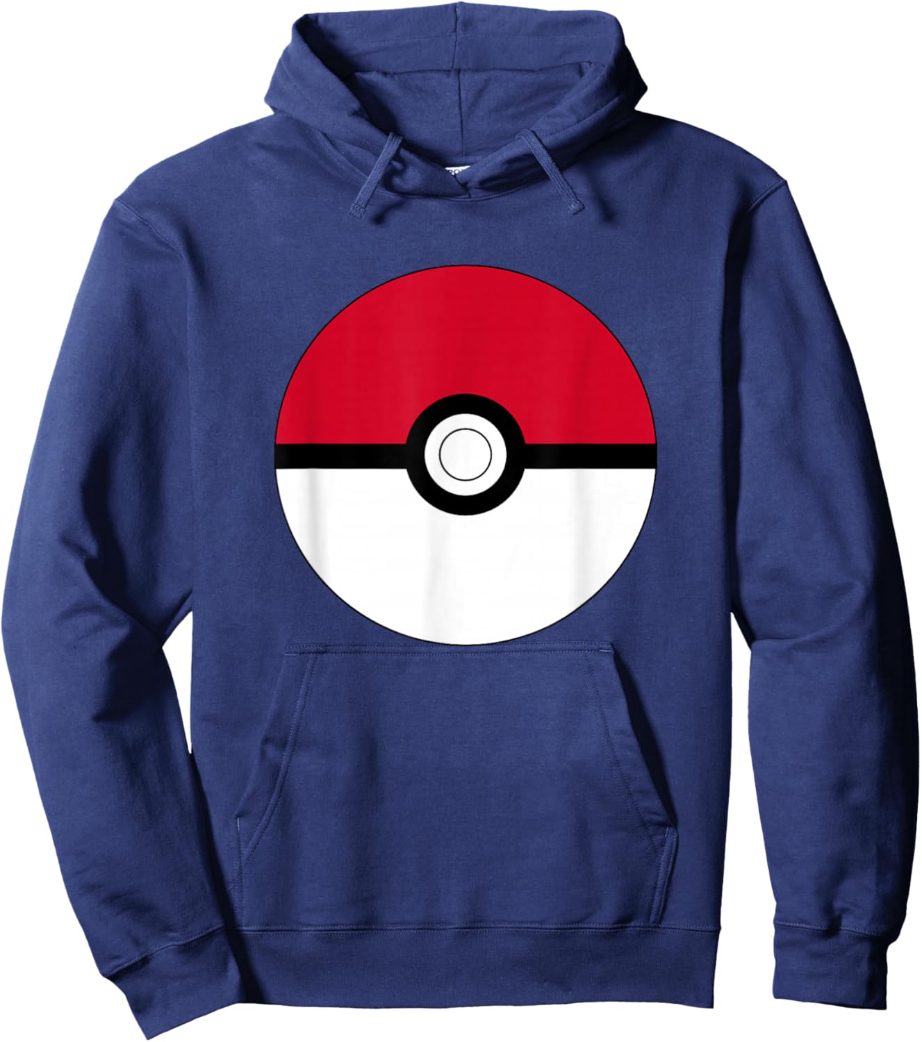 Pokémon Poké Ball Vintage Classic Red & White Logo Hoodie - Hoodie | Navy