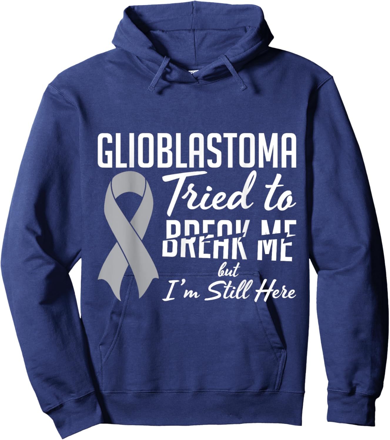 Glioblastoma Awareness GBM For Glioblastoma Warrior Survivor Hoodie - Hoodie | Navy