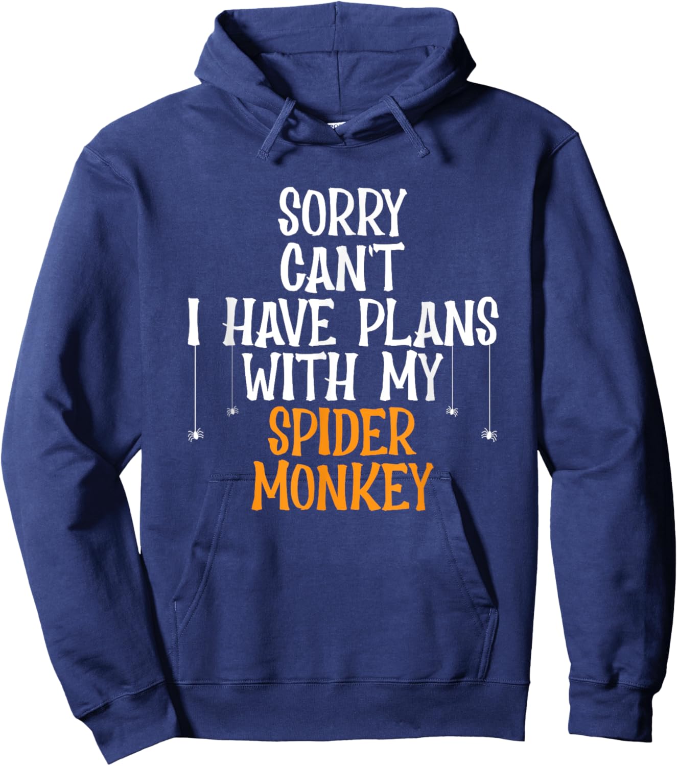 Spider Monkey Lover Jungle Animal I Love Spider Monkeys Hoodie - Hoodie | Navy