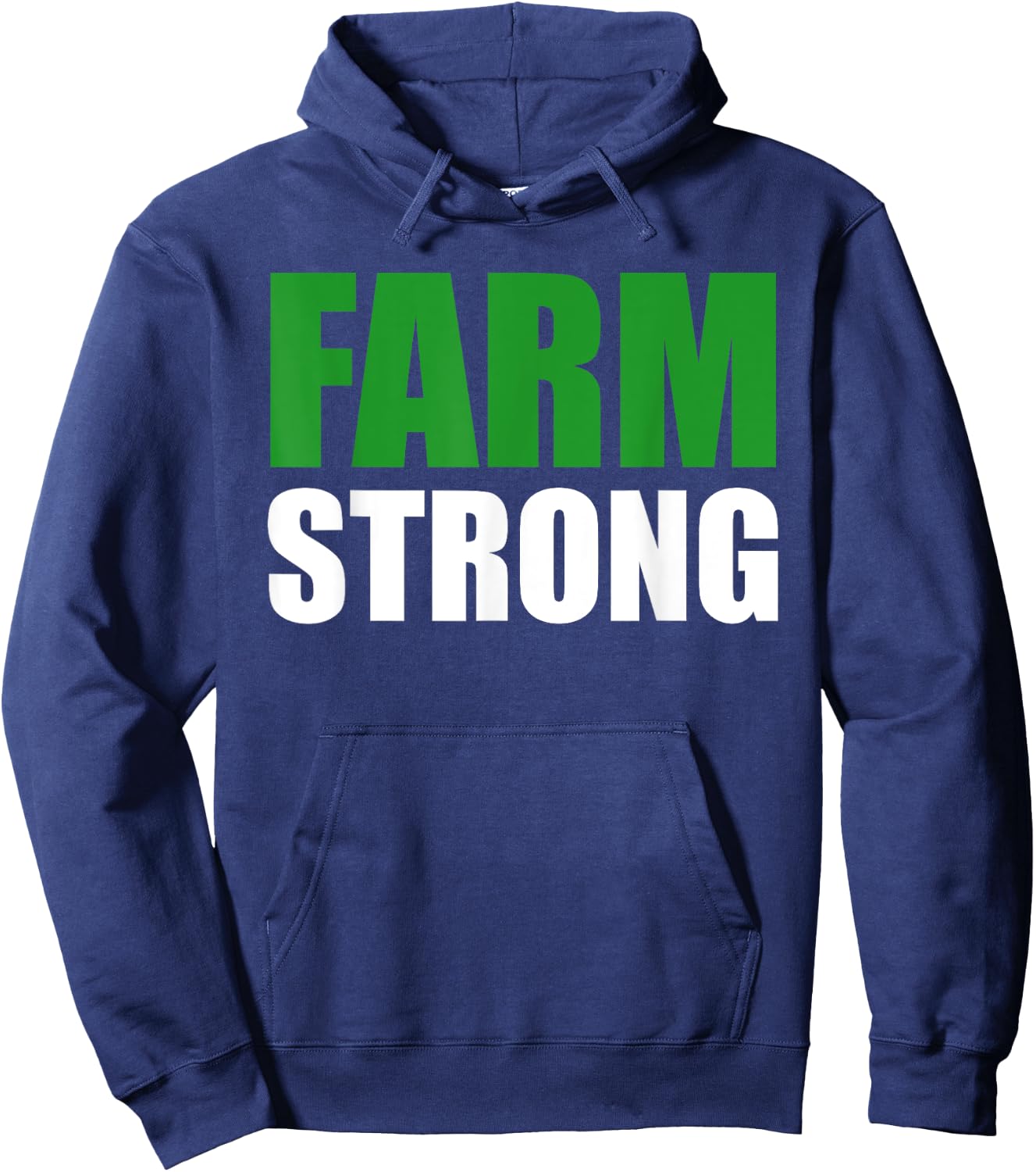 FARM STRONG Shirt: Farmer's Shirt, Proud, Farm Wife, Crops Hoodie - Hoodie | Navy