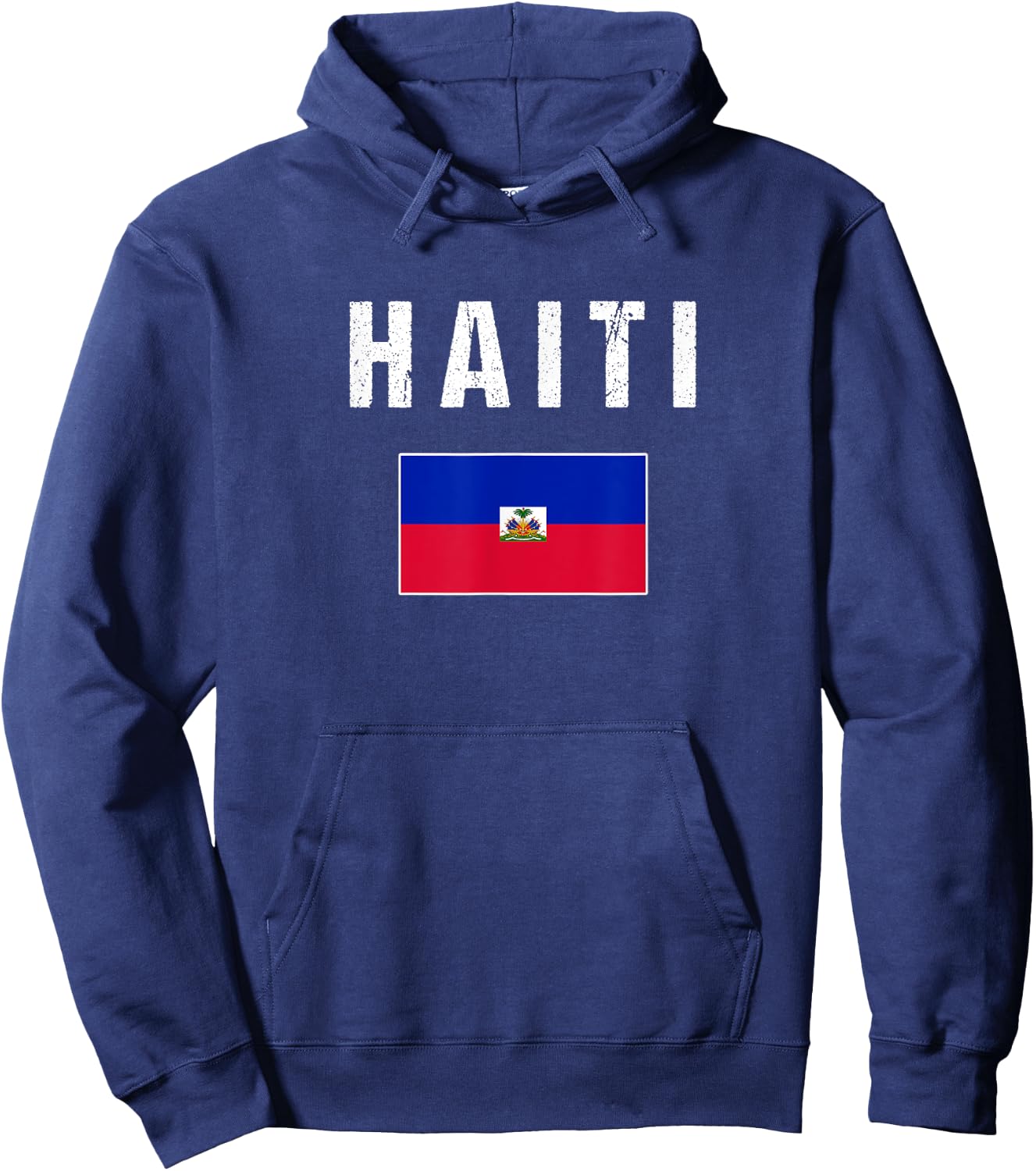 Haiti Haitian Flag Gift Women Youth Kids Hoodie - Hoodie | Navy