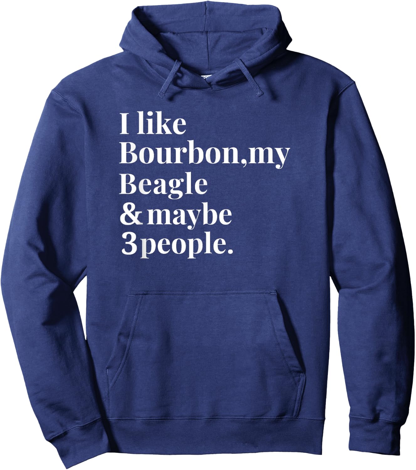 Beagle Funny Dog Owner Bourbon Whiskey Lover Gift Men Hoodie - Hoodie | Navy