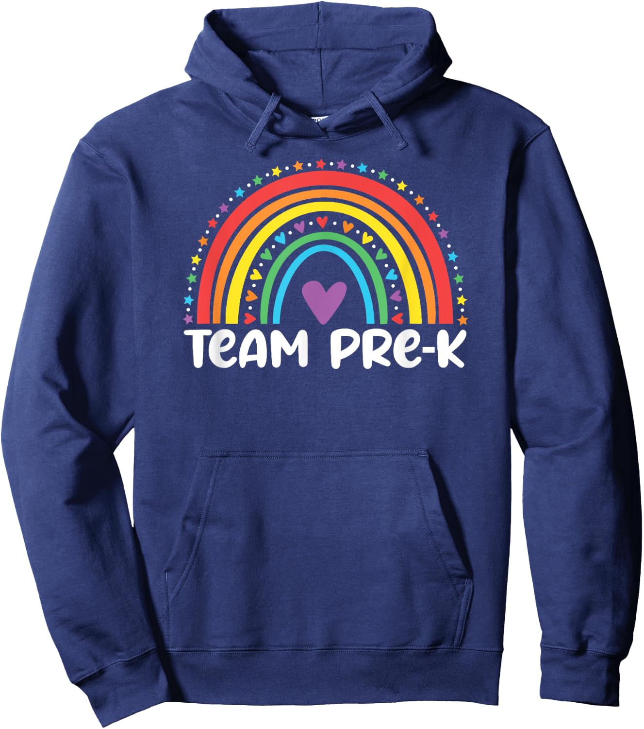 Team Pre-K Teacher Crew Squad Hello Back School Graduation Hoodie - Hoodie | Navy