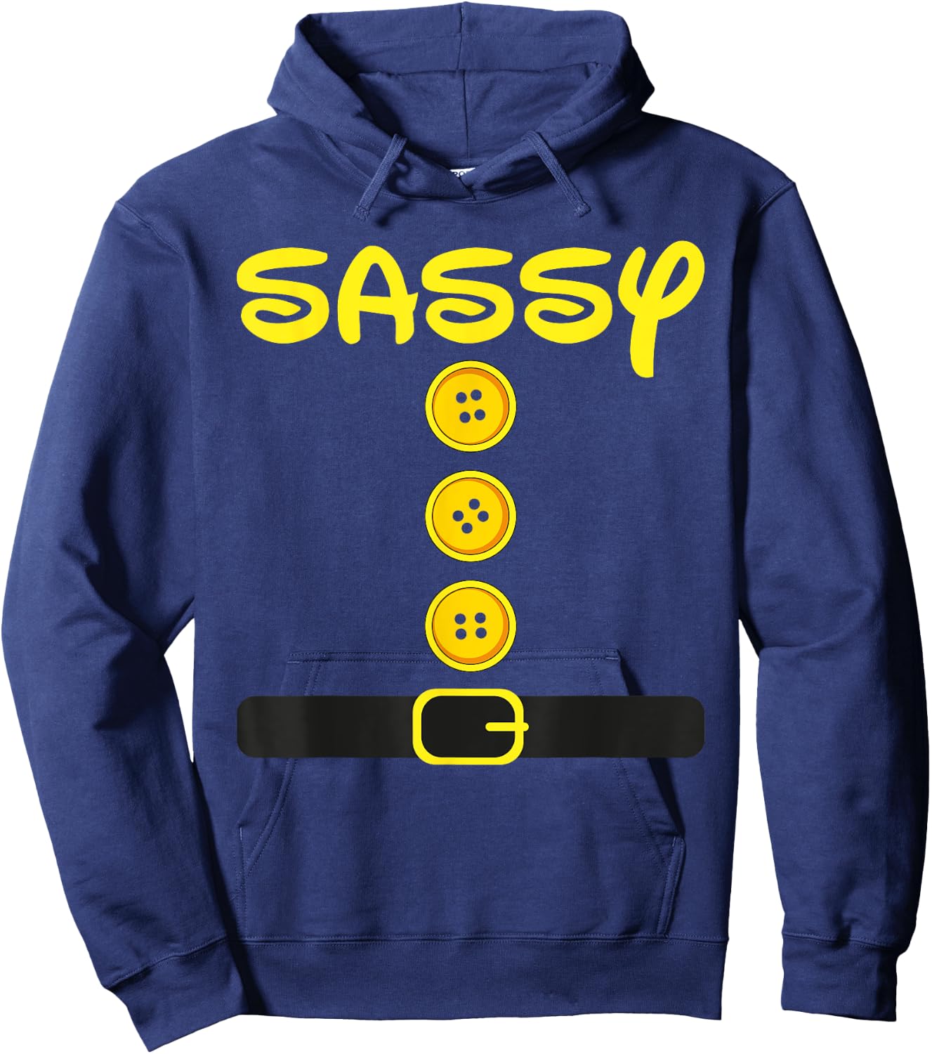 Sassy-Dwarf Costume Color Family Matching Dwarf Halloween Hoodie - Hoodie | Navy