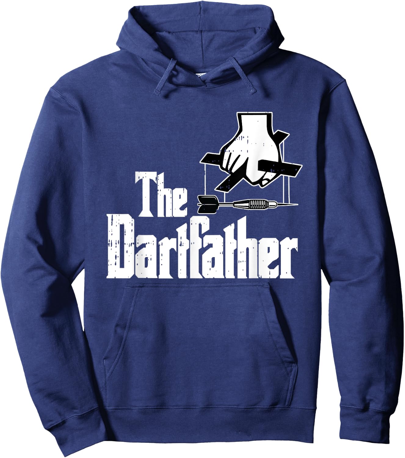 Dartfather Darts Dad Sports Player Daddy Dada Papa Men Gift Hoodie - Hoodie | Navy