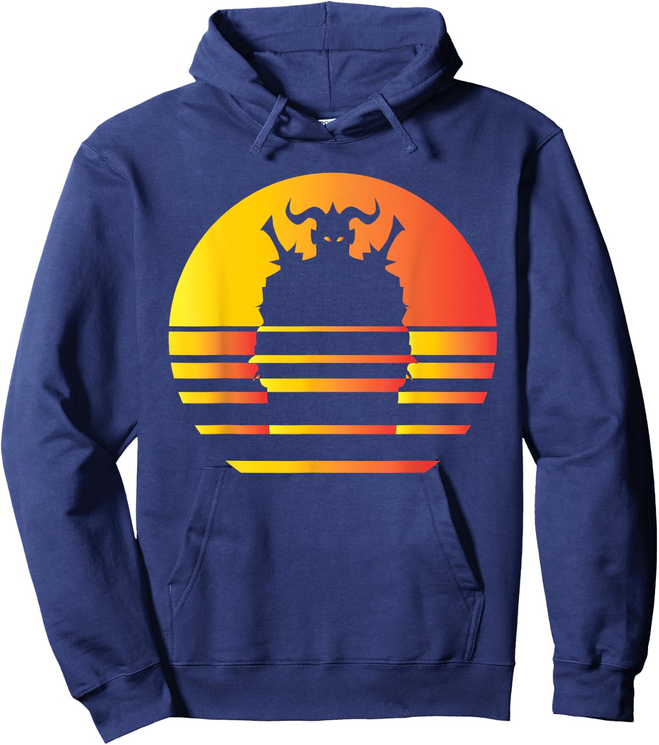 Gloomhaven Character Synth Wave Design - Board Game Hoodie - Hoodie | Navy