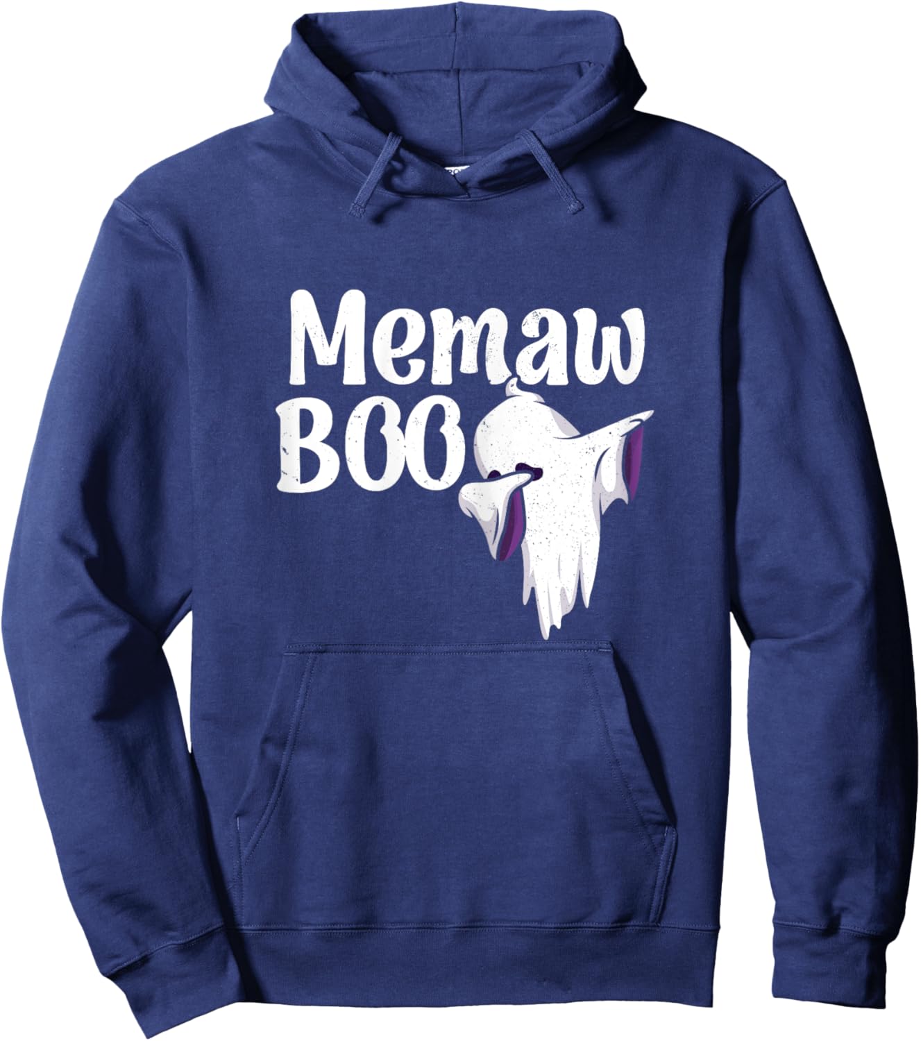 Memaw Boo Halloween Family Matching Spooky Ghost Lovers Hoodie - Hoodie | Navy
