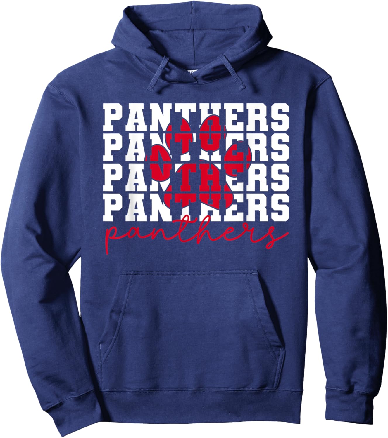 Vintage Panthers School Sports Name, Panthers Men Women Kids Hoodie - Hoodie | Navy