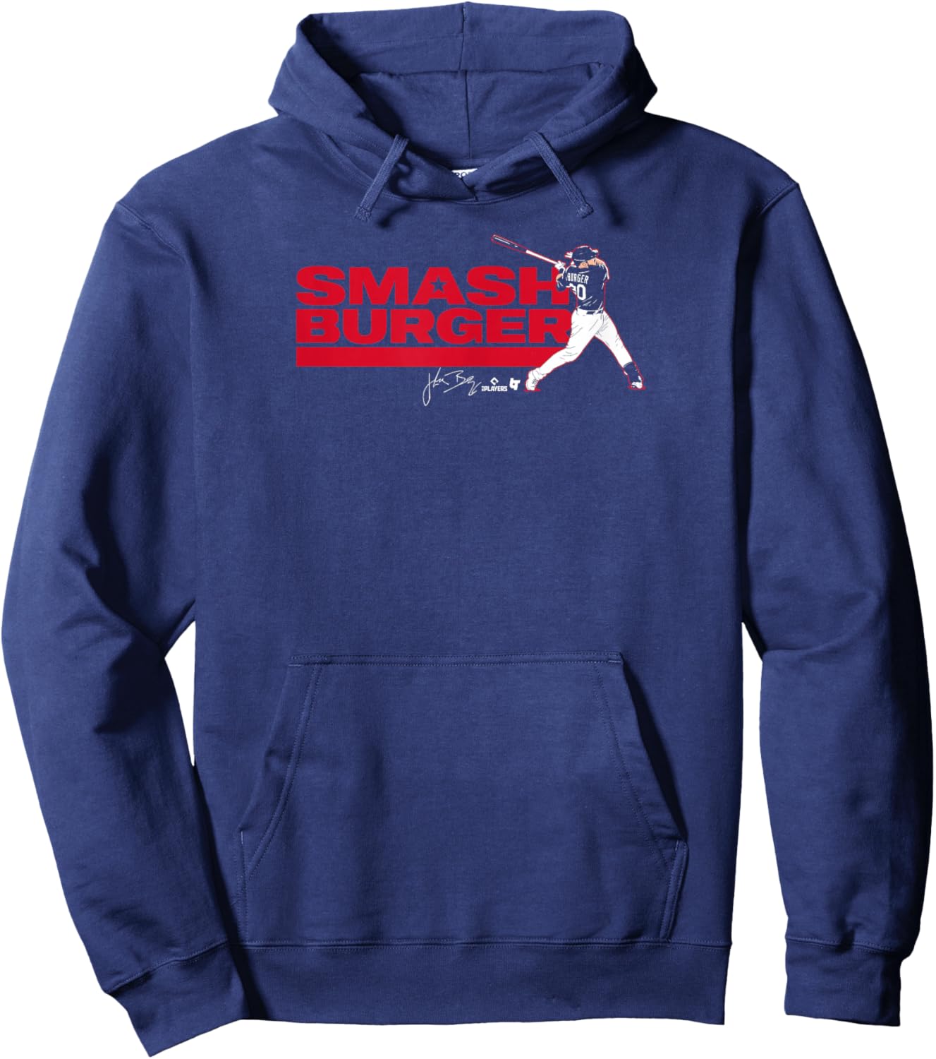 Jake Burger - Smash Burger - Texas Baseball Hoodie - Hoodie | Navy