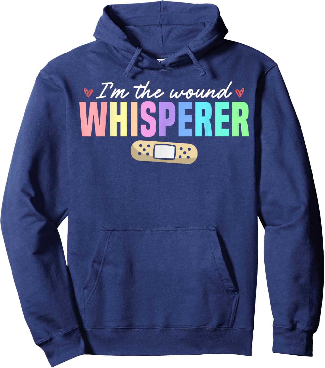 Wound Whisperer Wound Care Nurse Hoodie - Hoodie | Navy
