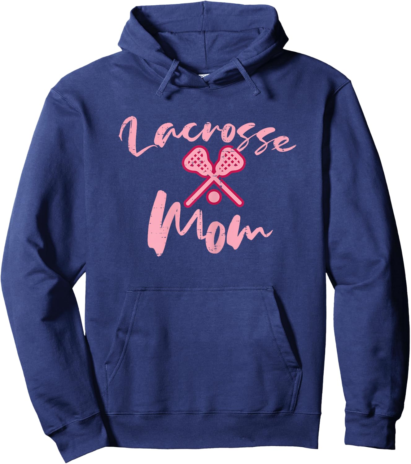 Lacrosse Mom Cute Mothers Day Sports Mama Mommy Women Hoodie - Hoodie | Navy