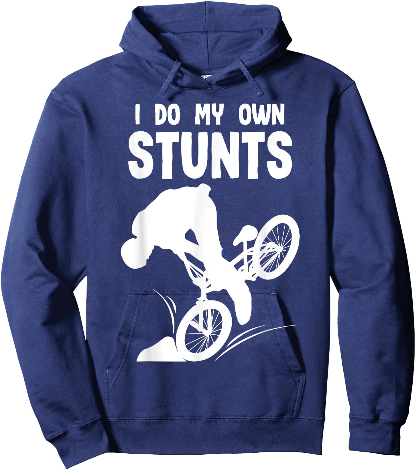 I Do my Own Stunts MTB Bike Downhill Mountain Biker Hoodie - Hoodie | Navy