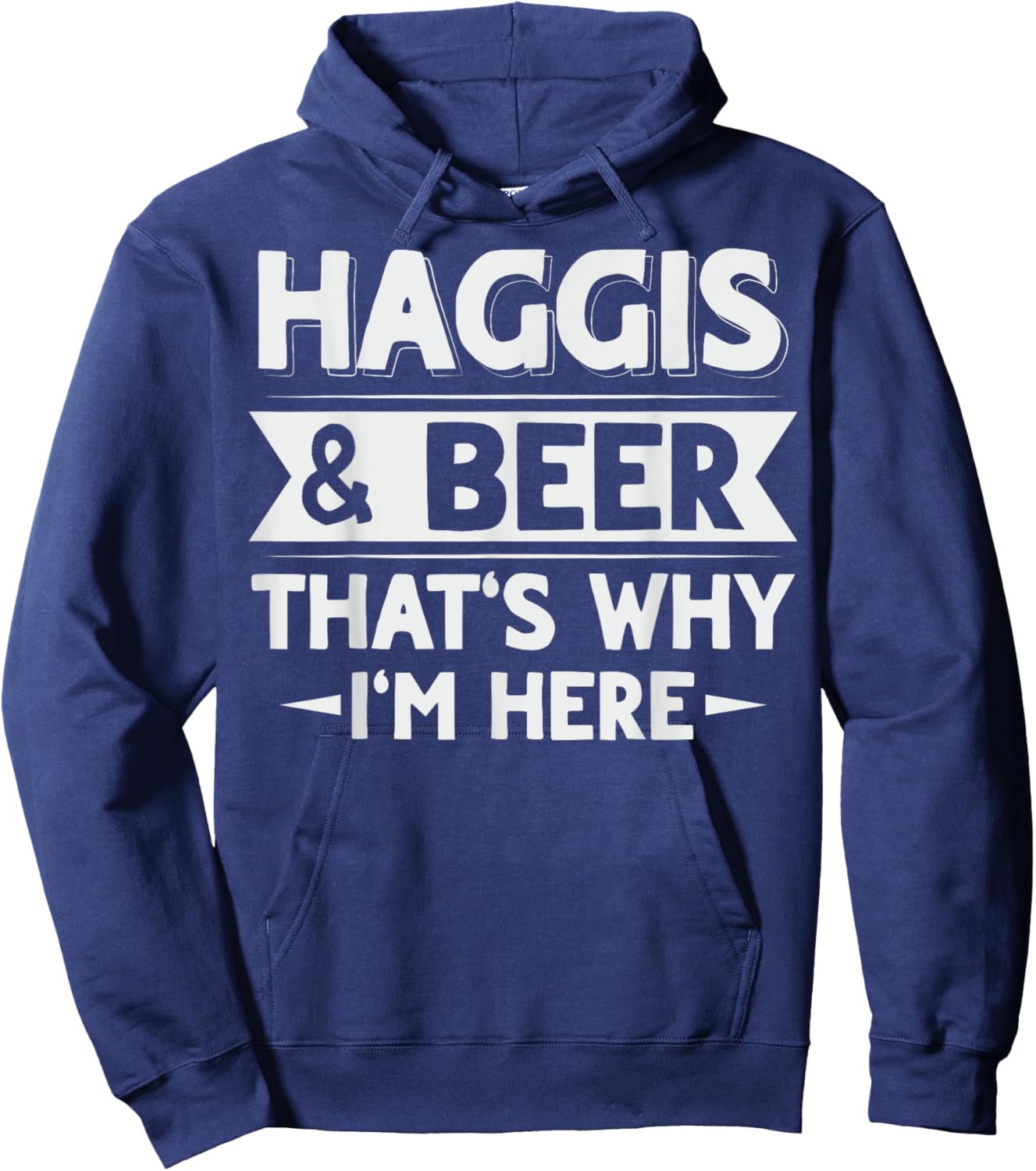 Haggis Scottish National Food Quote for a Haggis fan Hoodie - Hoodie | Navy