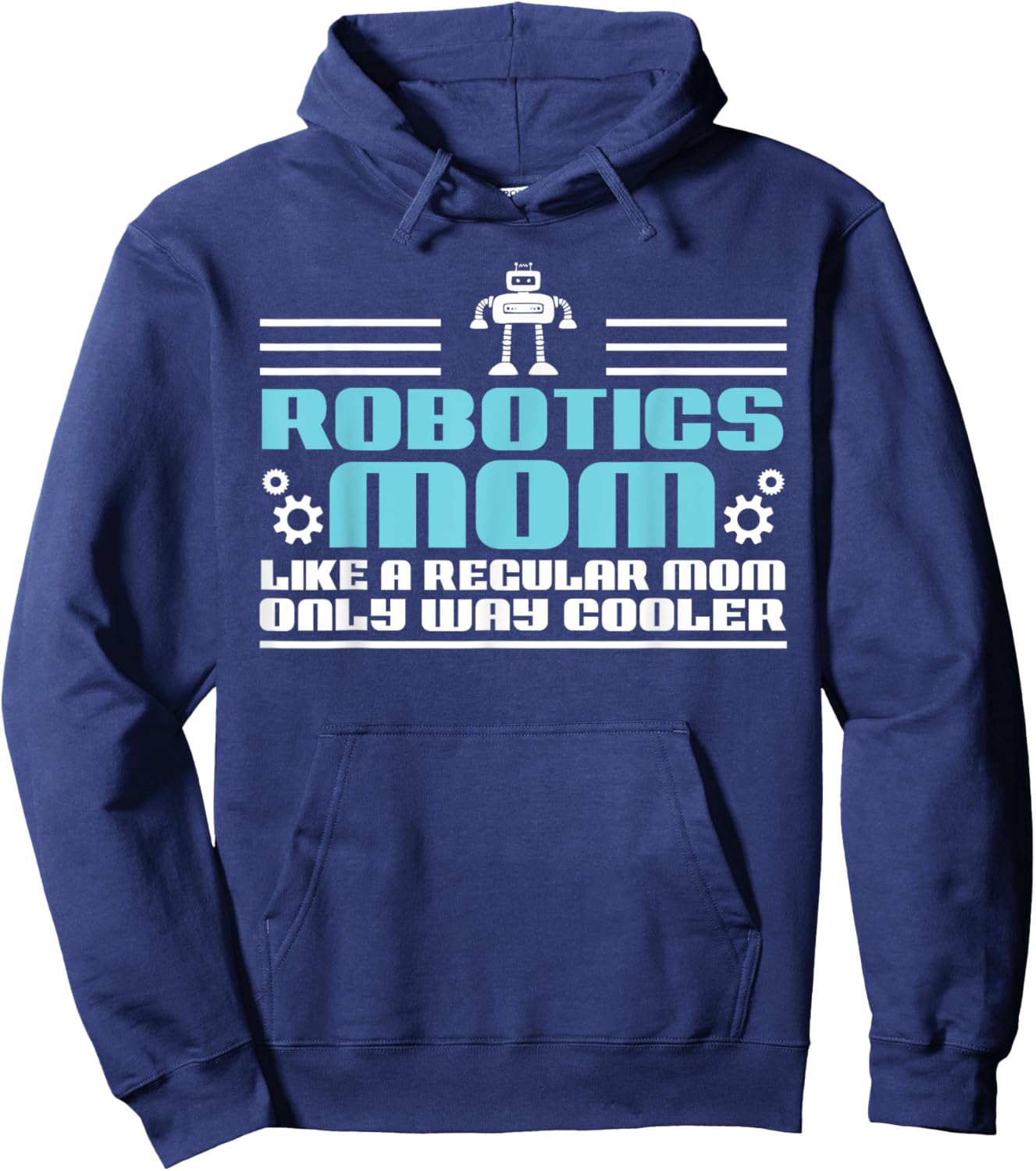 Women Droid Builder Robotics Mom Like A Regular Mother Hoodie - Hoodie | Navy