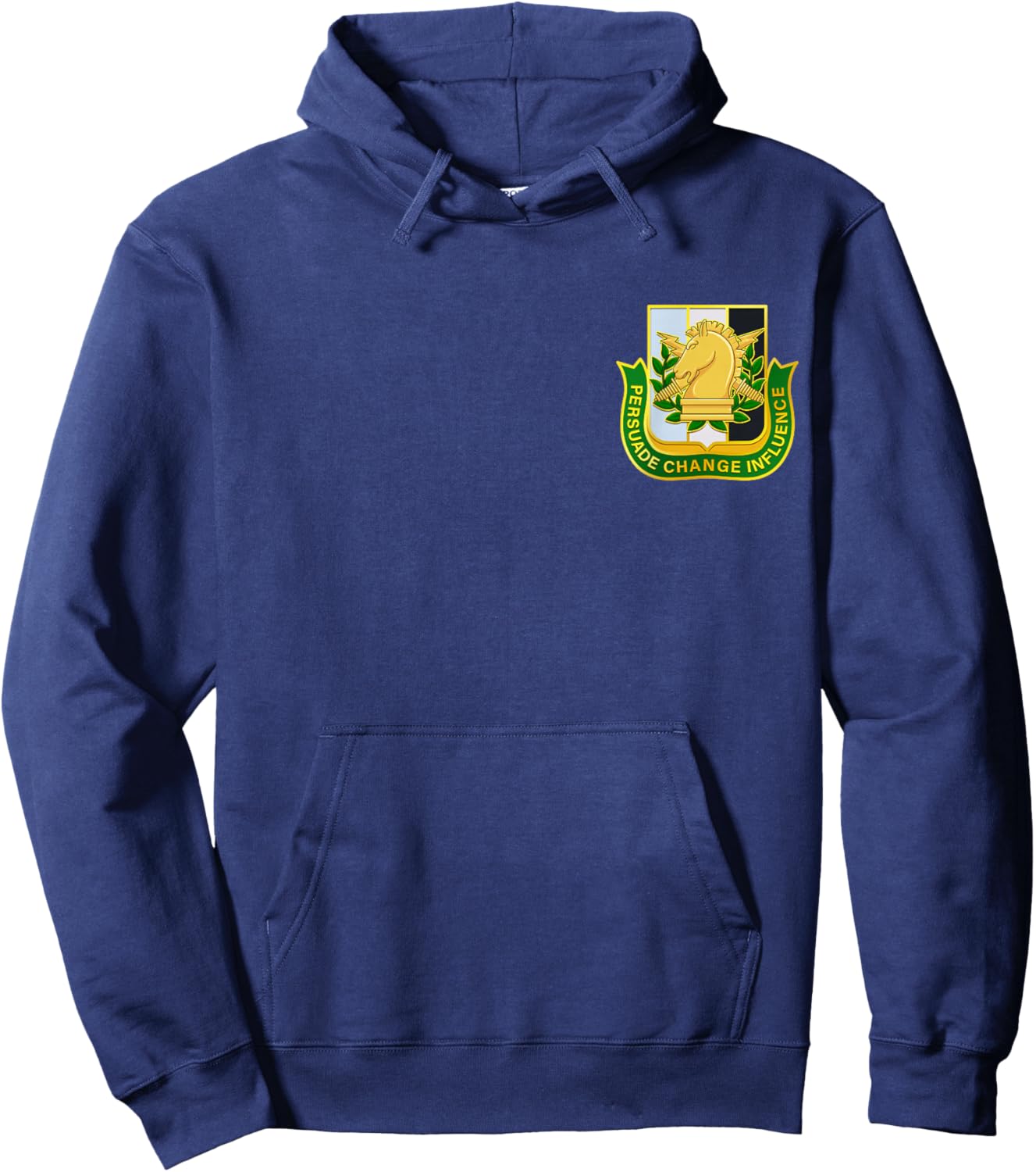 THE SALTY VETERAN Men's -Adults Black Military Psyop Hoodie - Hoodie | Navy