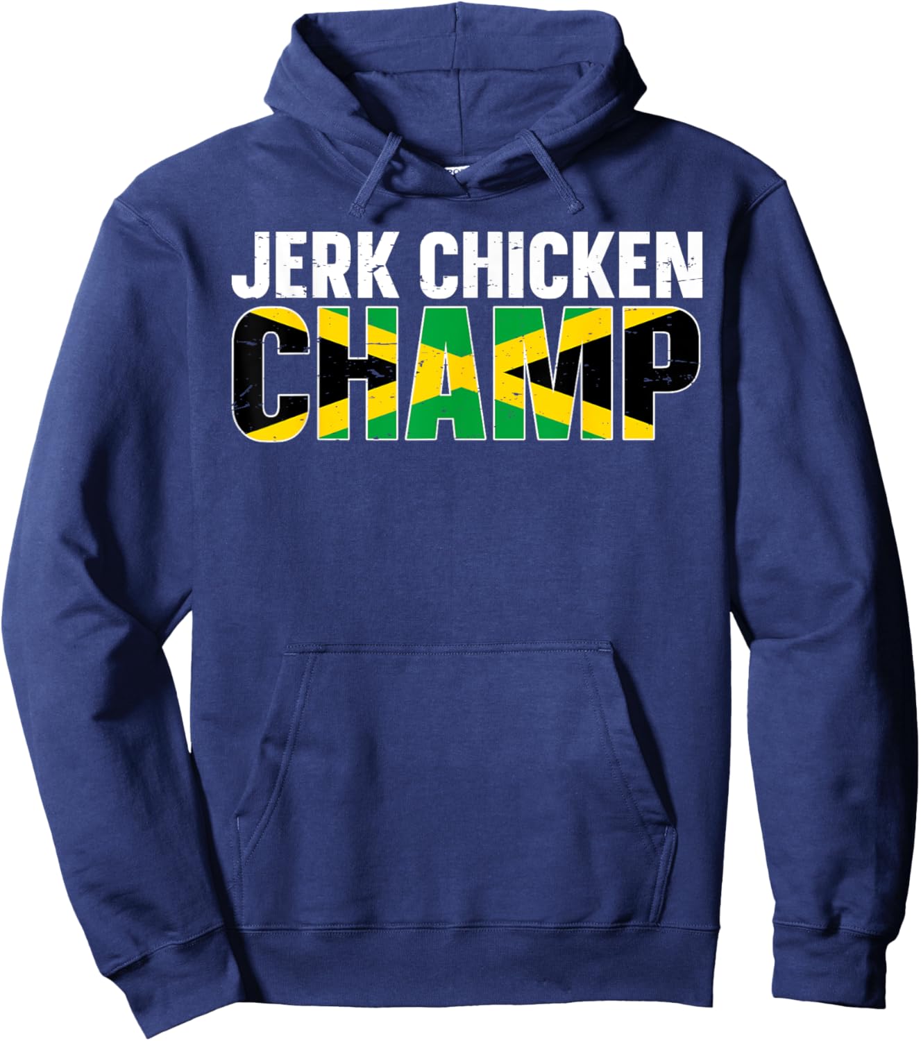 Jerk Chicken Champ Design for a Jerk Chicken chef Hoodie - Hoodie | Navy