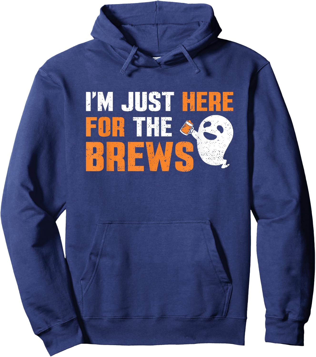 I'm Just Here For The Brews Halloween Party Beer Drinking Hoodie - Hoodie | Navy