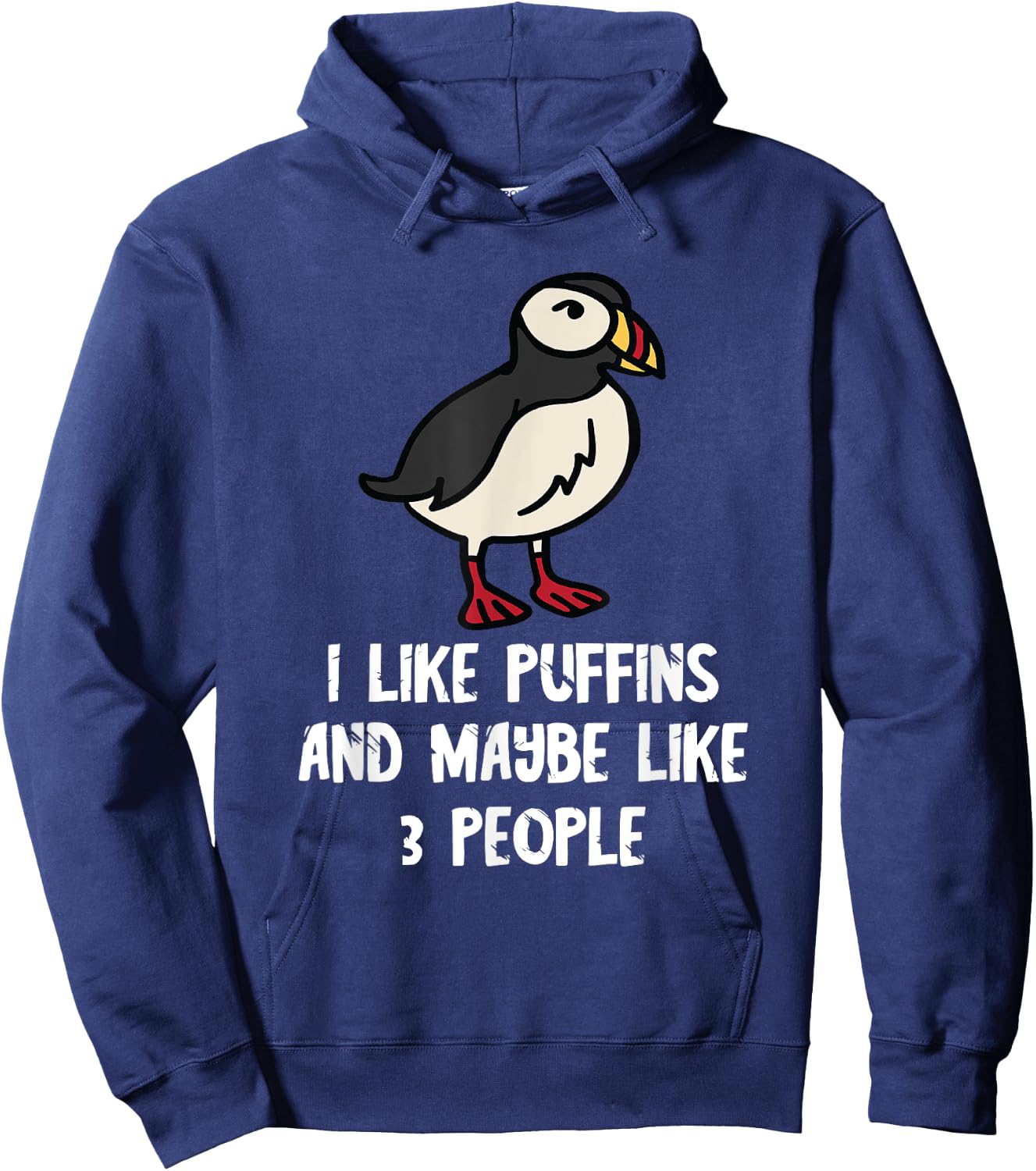 Puffin I Like Puffins Iceland Animal Puffin Bird Lover Hoodie - Hoodie | Navy
