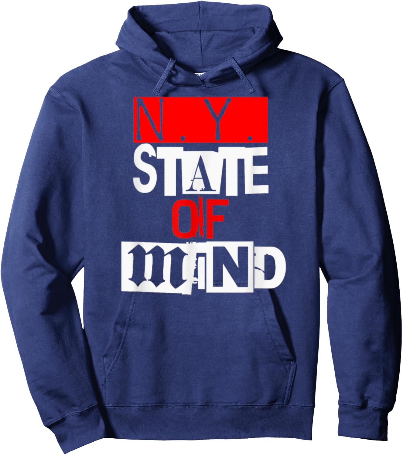 Ny State Of Mind Hoodie - Hoodie | Navy
