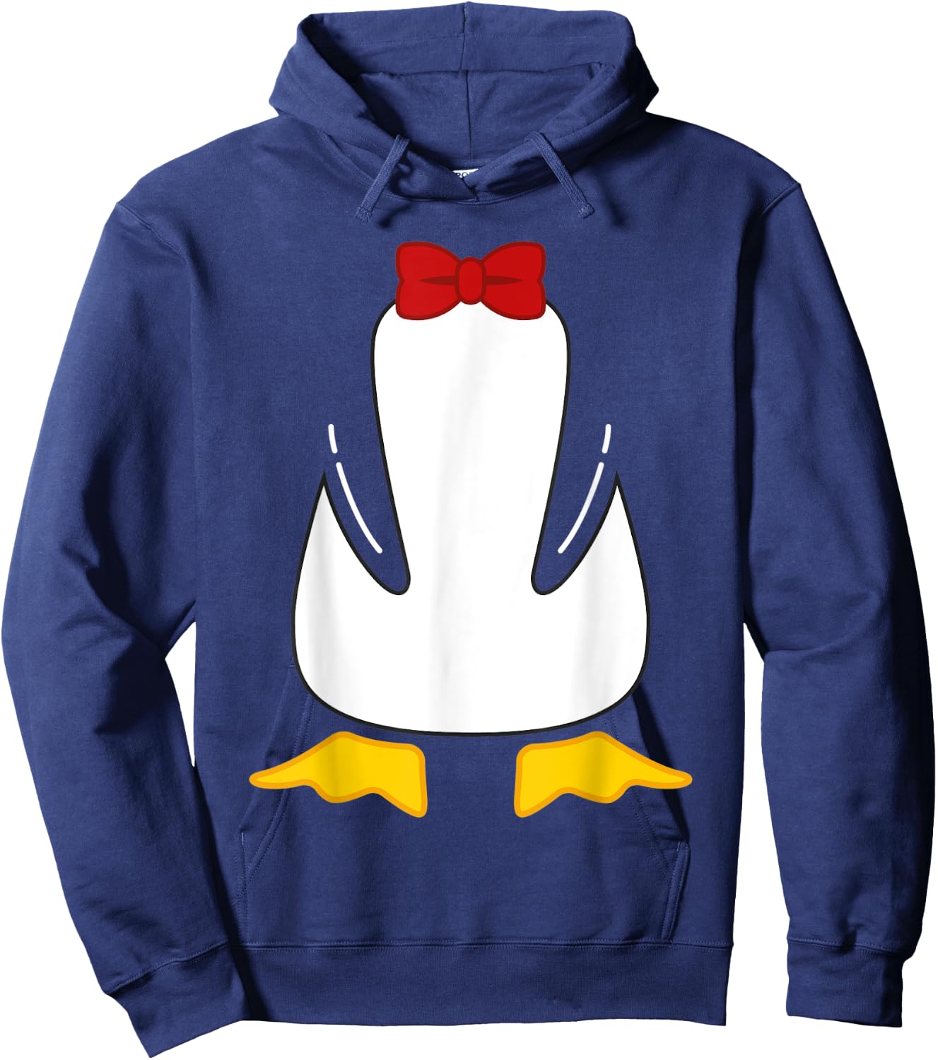 Funny Funky Penguin Body Hoodie - Hoodie | Navy