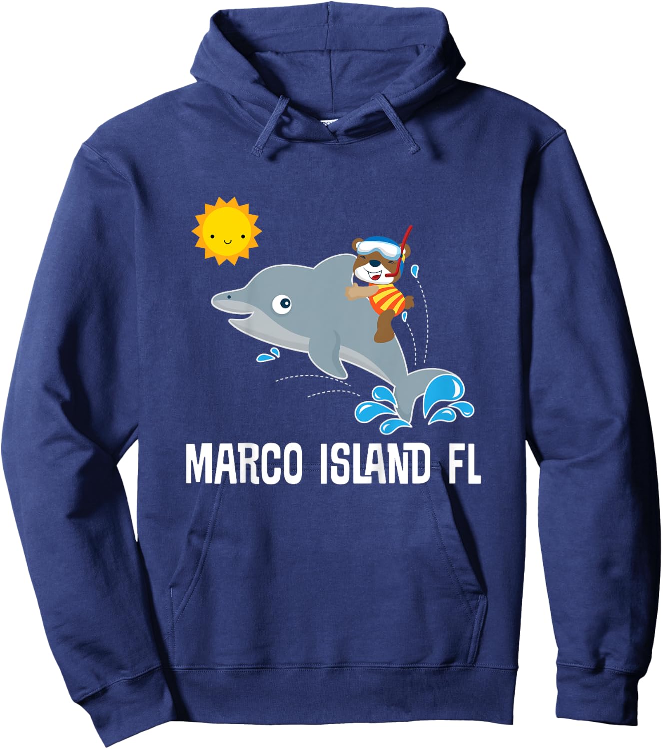 Marco Island Florida Travel Hoodie - Hoodie | Navy