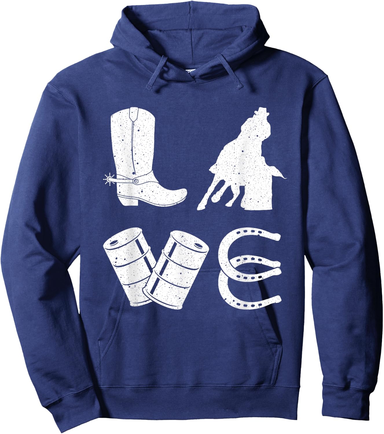 Cool Barrel Racing Gift Girls Rodeo Show Lovers Hoodie - Hoodie | Navy