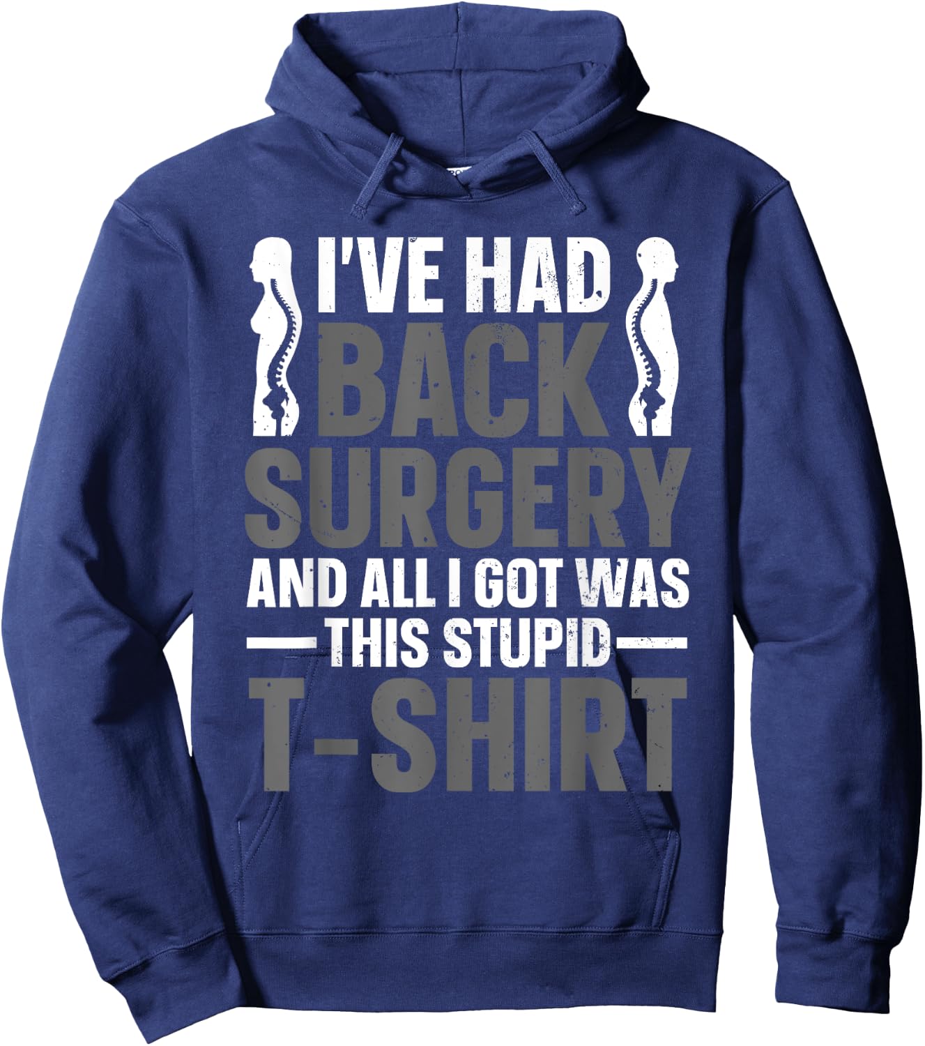 Back Surgery Recovery Design Women Post Back Surgery Hoodie - Hoodie | Navy