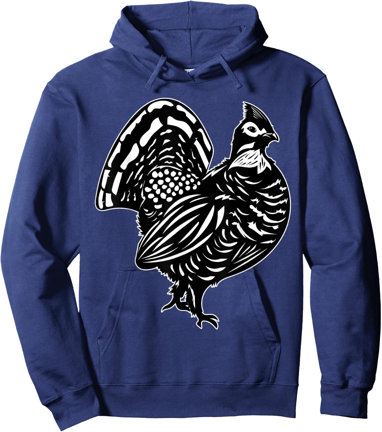 Ruffed Grouse Enthusiast Ornithologist Plump-Bird Lover Hoodie - Hoodie | Navy